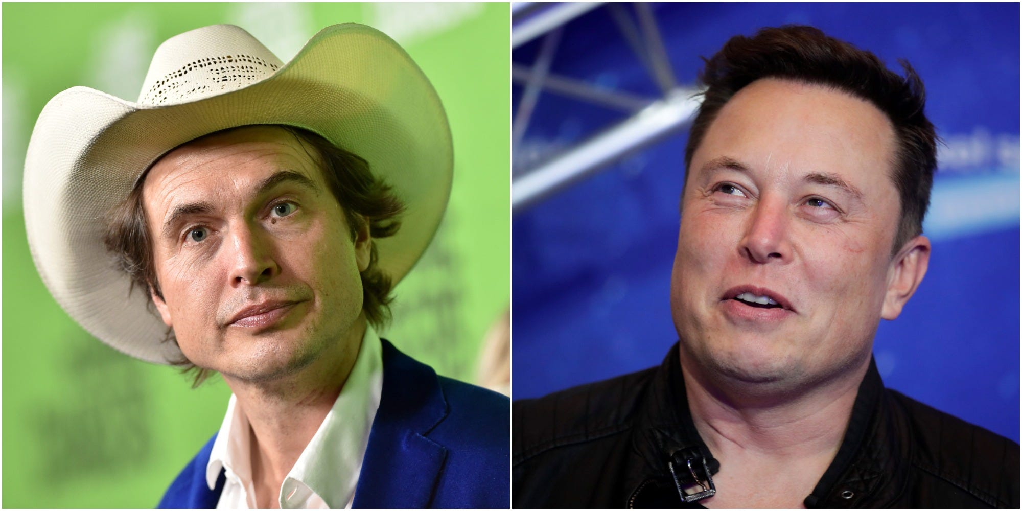 Kimbal Musk (left) brother of Elon Musk (right).