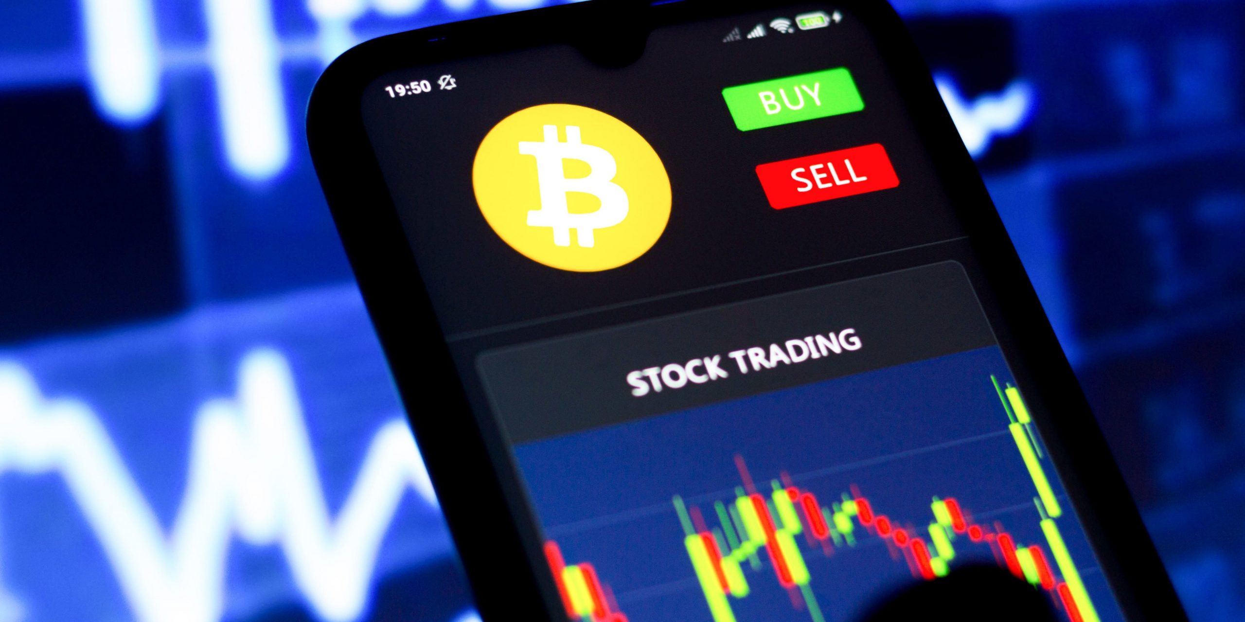 Bitcoin trading crypto cryptocurrency phone retail trader