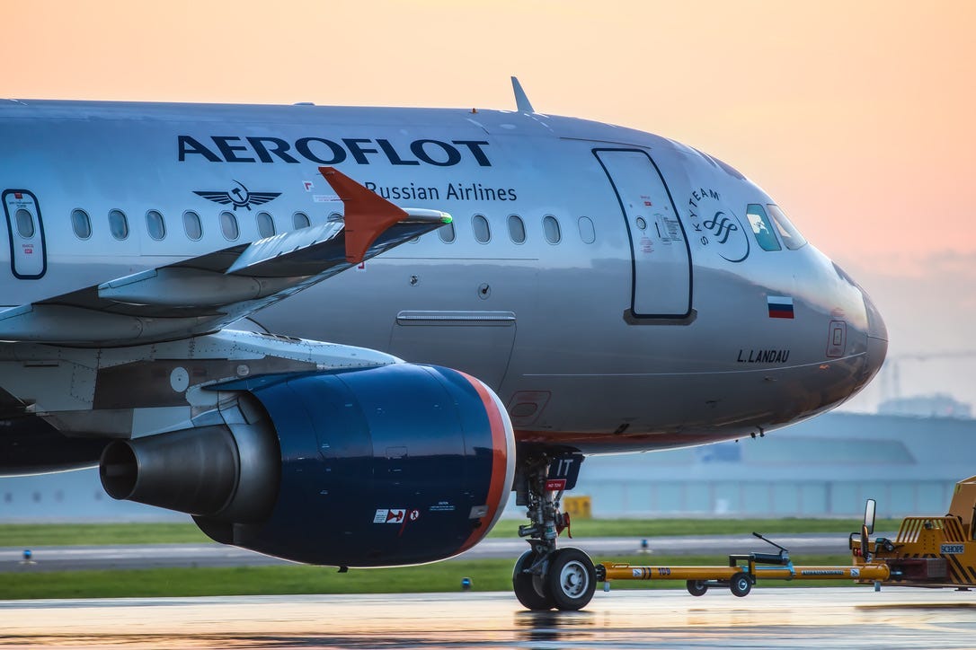 Aeroflot aircraft.