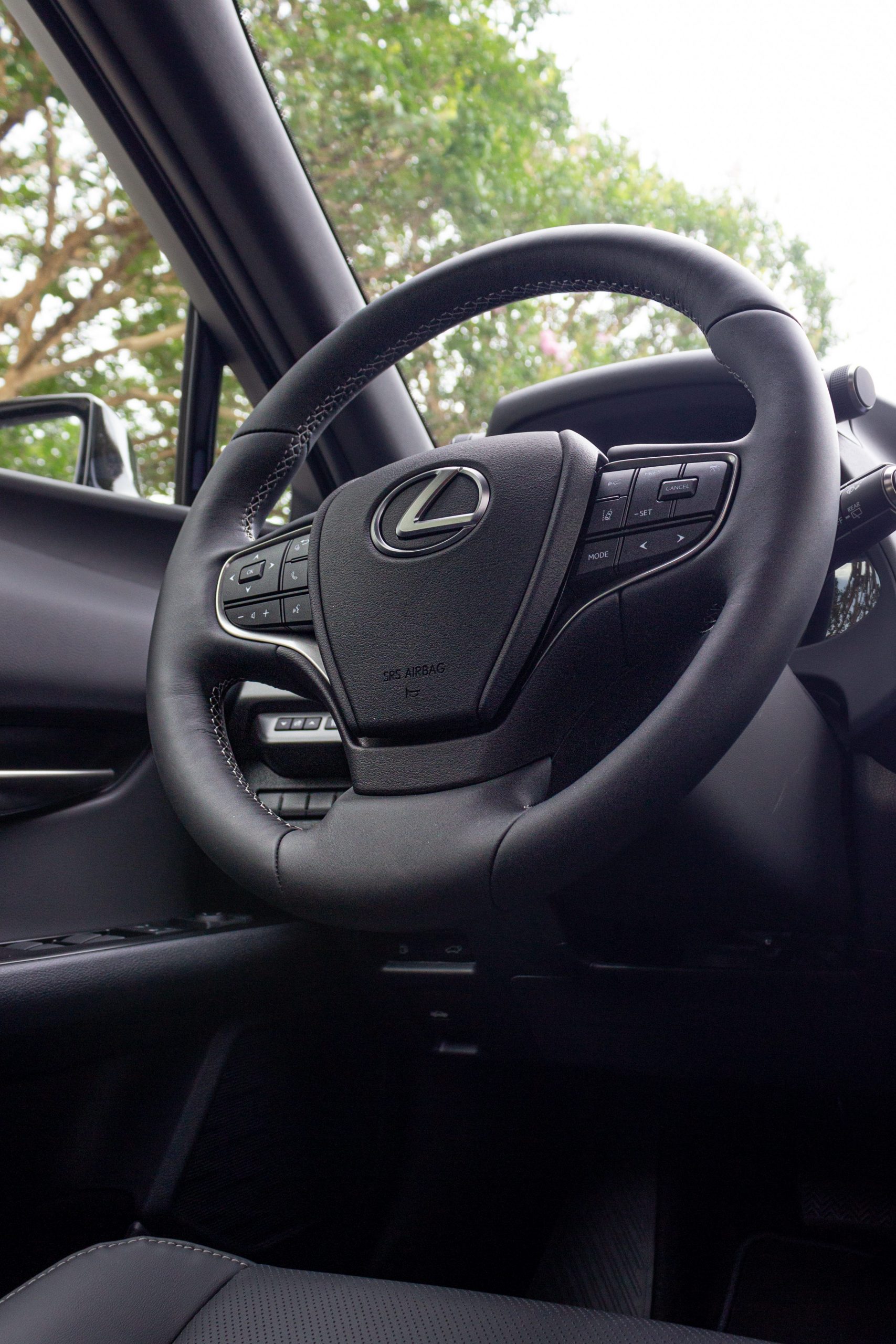 A blue Lexus UX 250h.