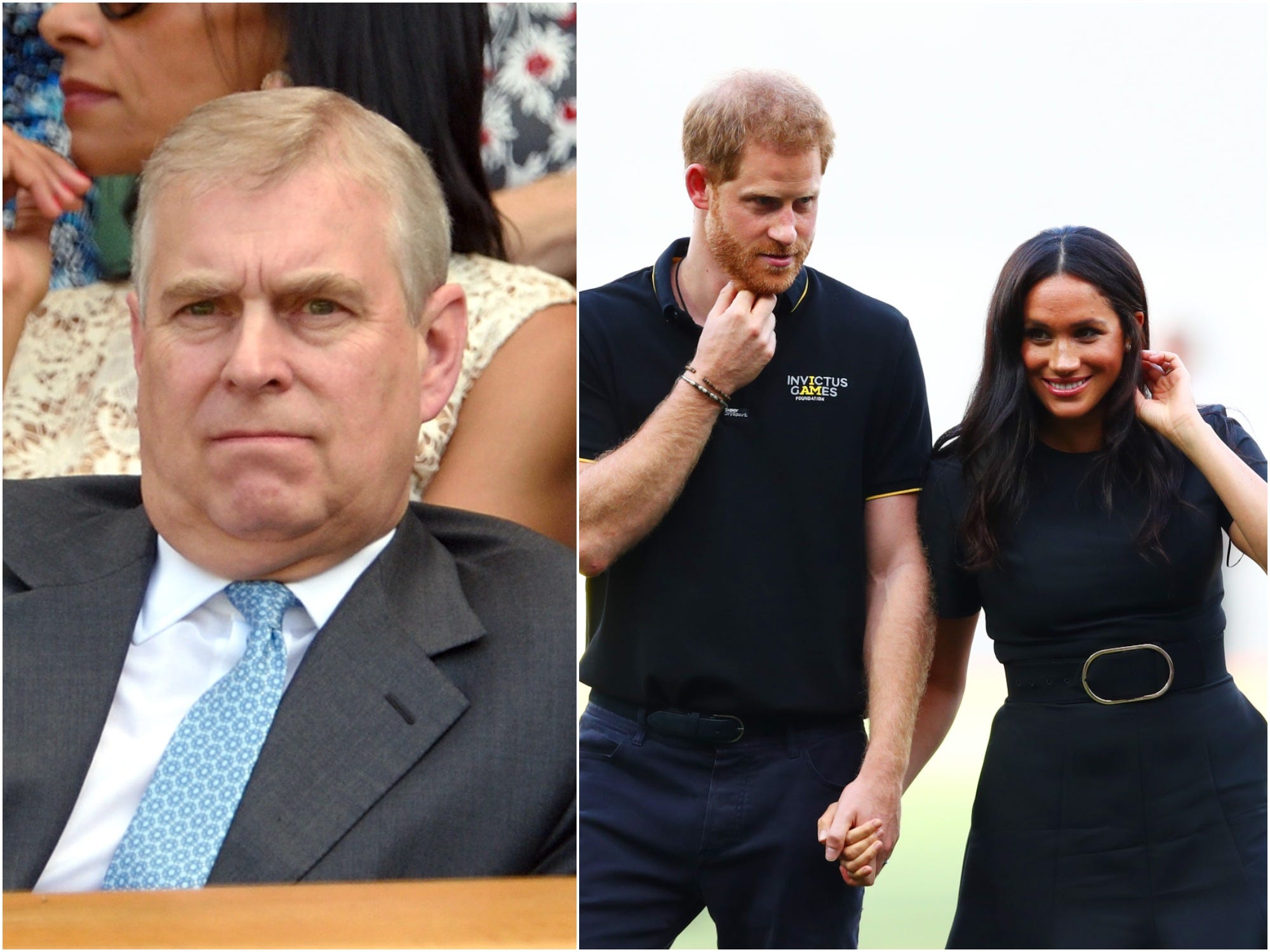The Duke of York and the Duke and Duchess of Sussex