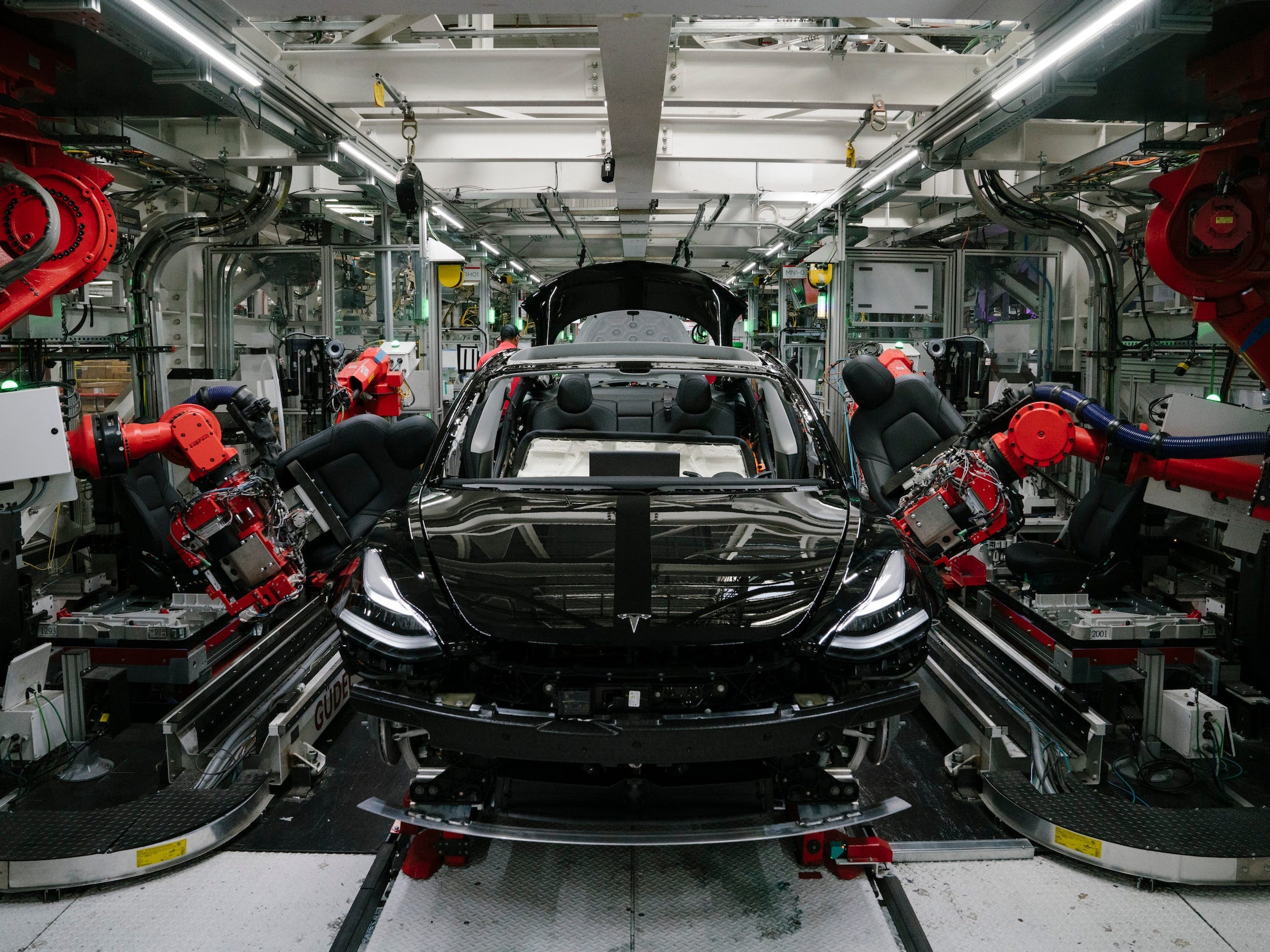 Tesla's Fremont, California factory in 2018.