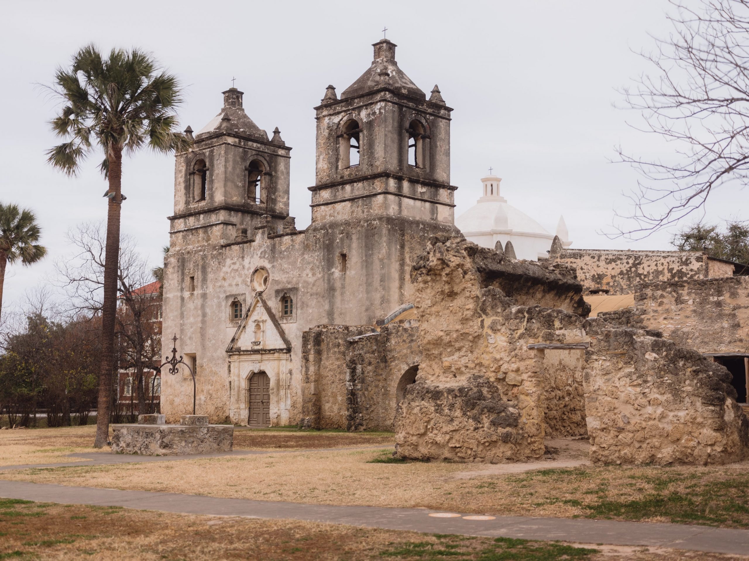 The outside of a church.