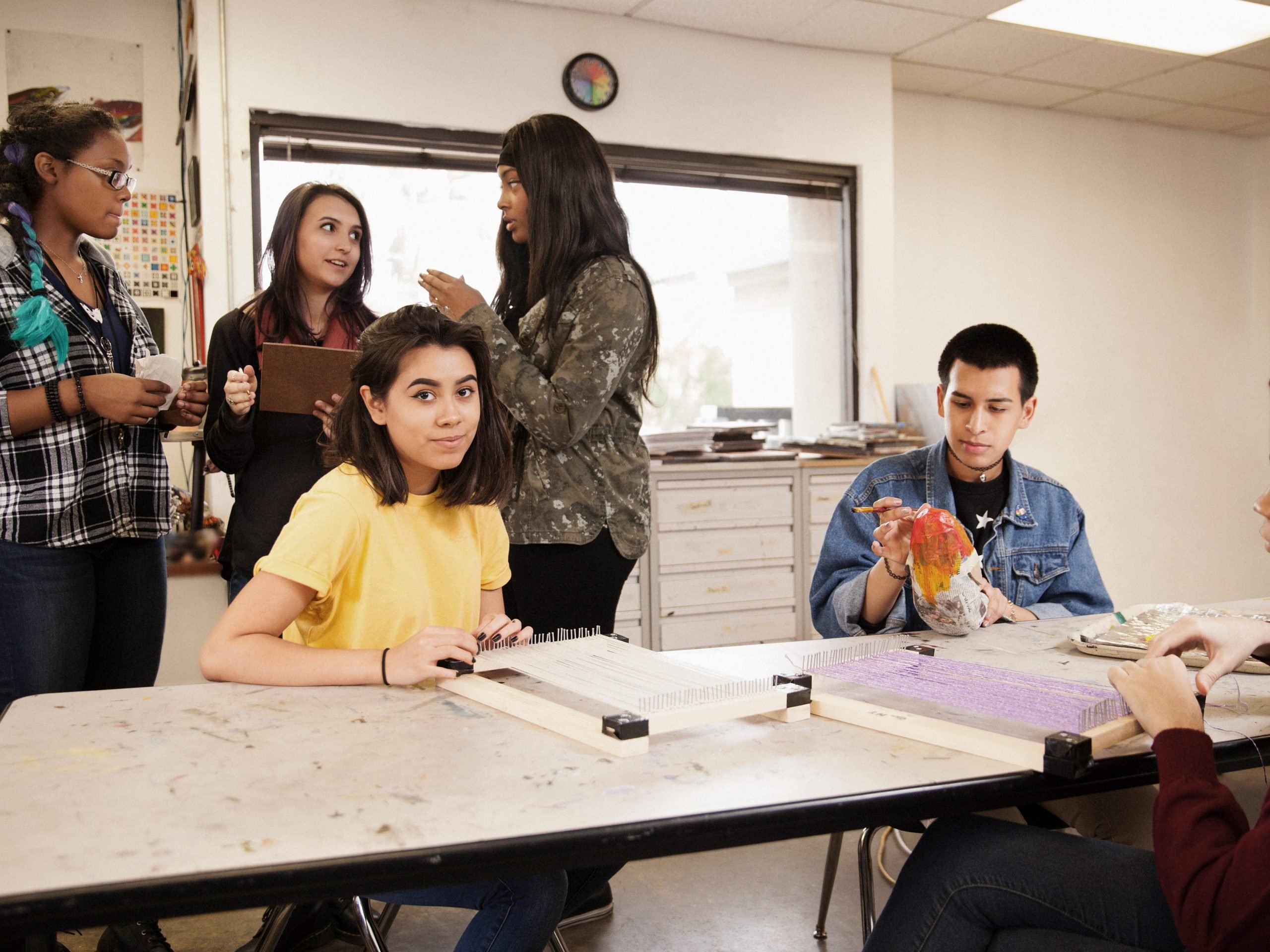 Girl in a classroom