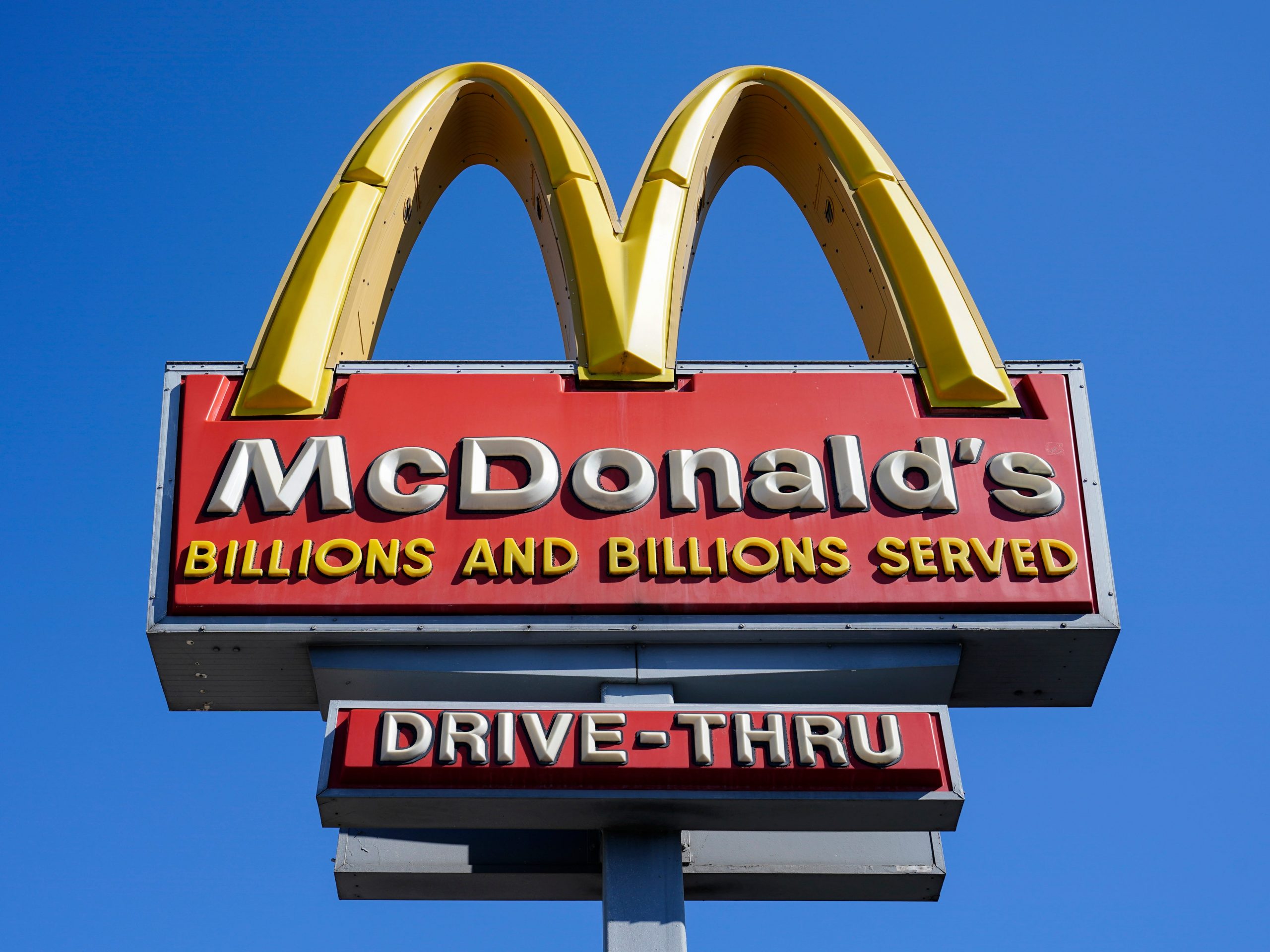 A McDonald's sign.