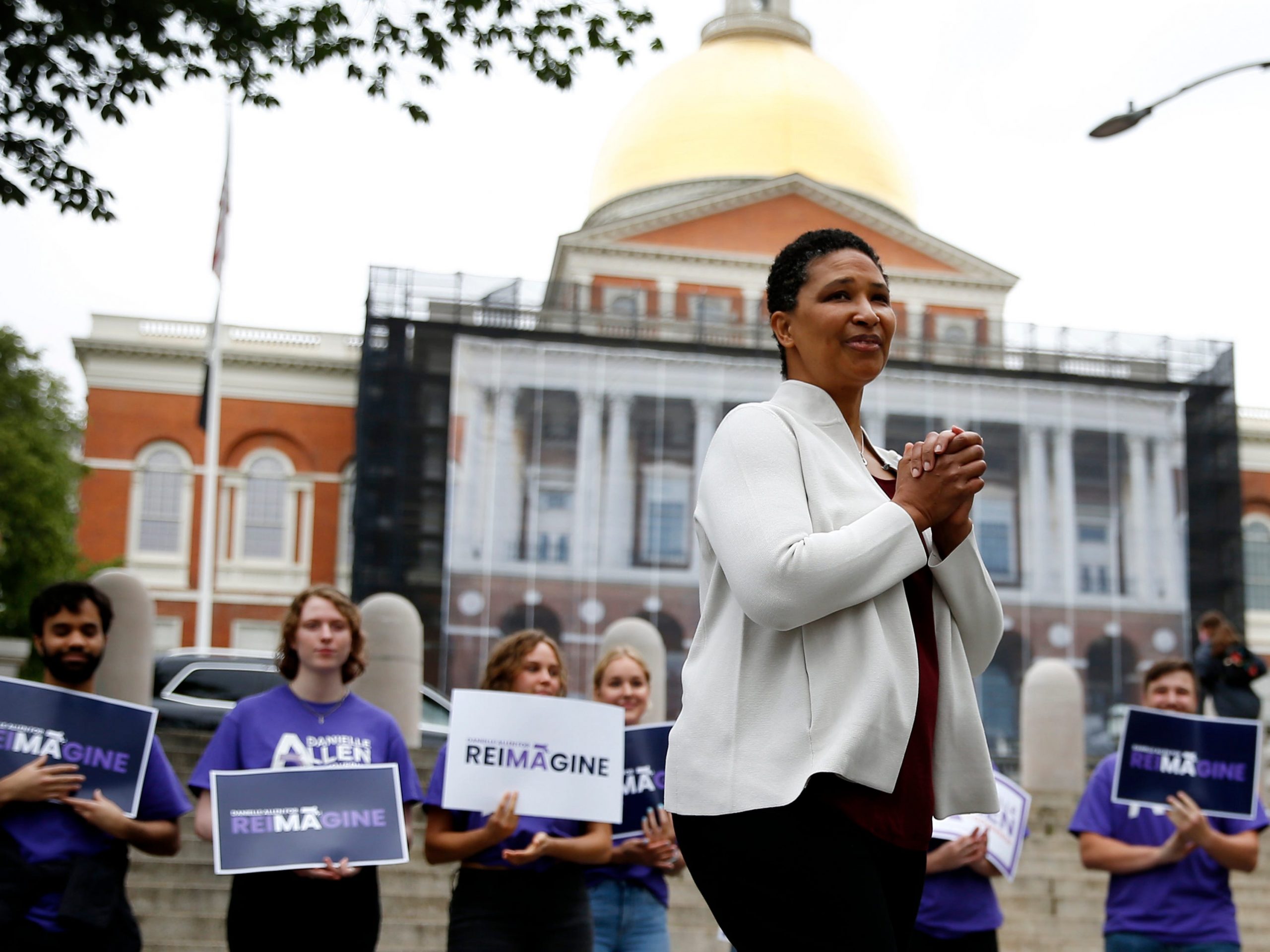 Danielle Allen at her Governor campaign launch event