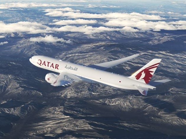 Qatar Airways 777-8F rendering.