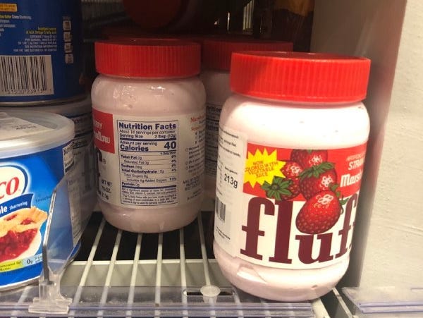 Strawberry-marshmallow fluff