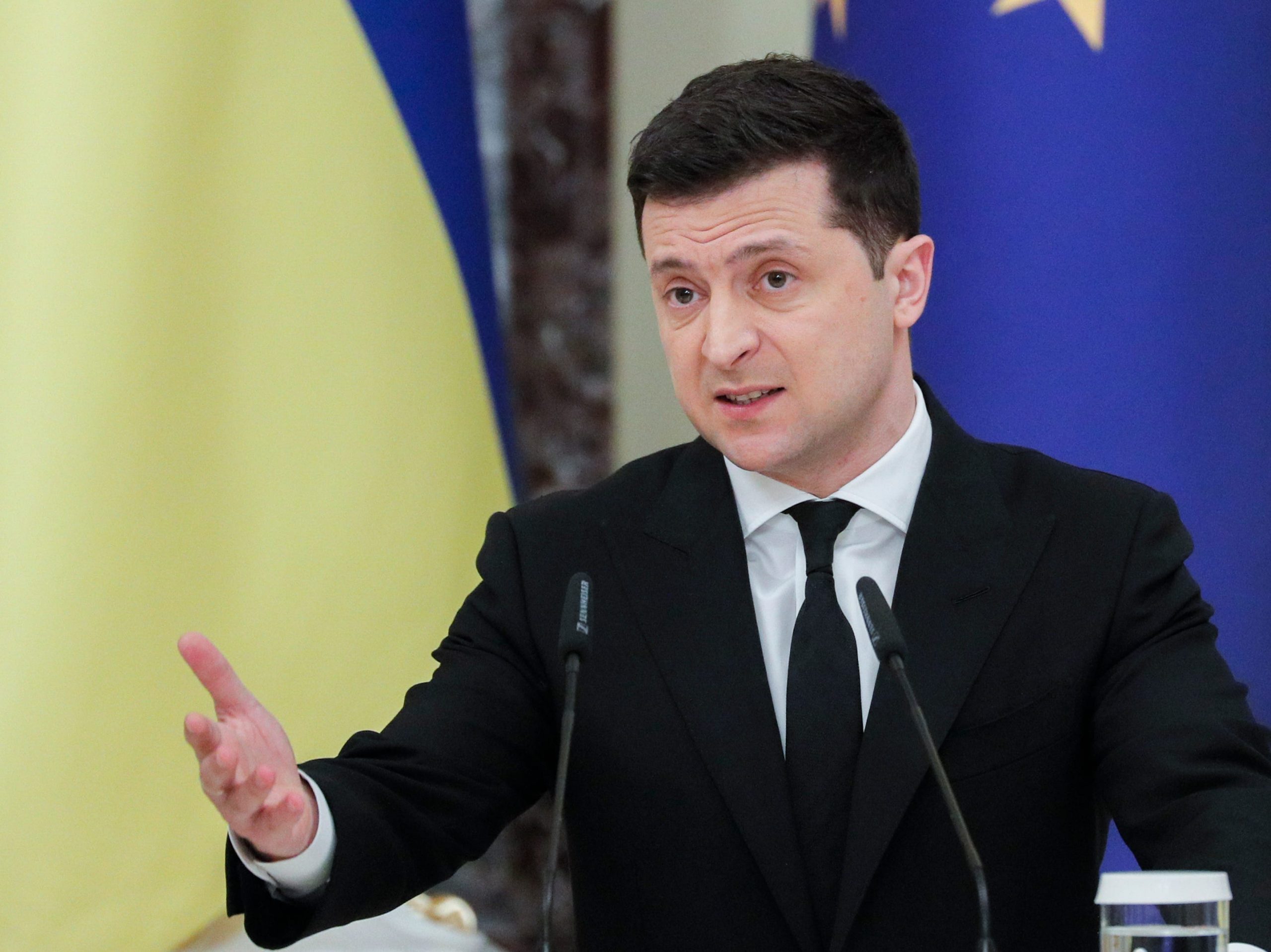 Ukrainian President Volodymyr Zelensky