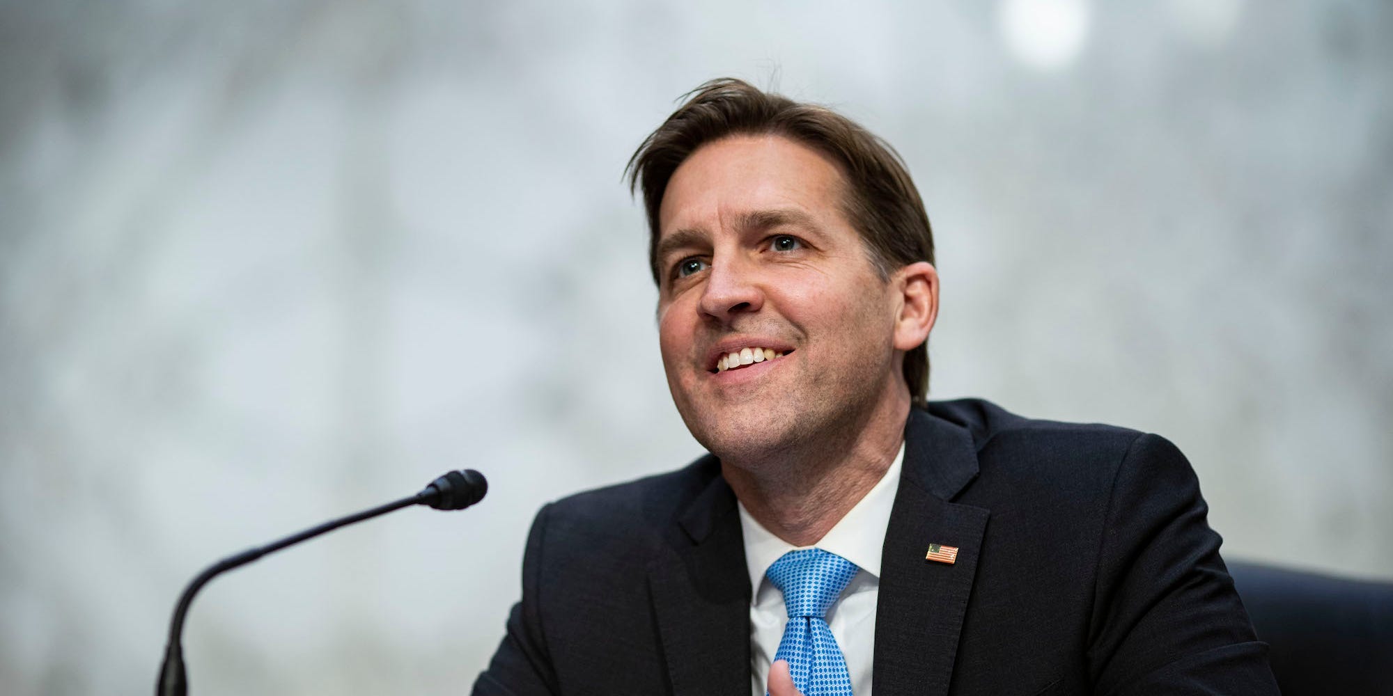 Republican Sen. Ben Sasse of Nebraska at a hearing on Capitol Hill on February 22, 2021.