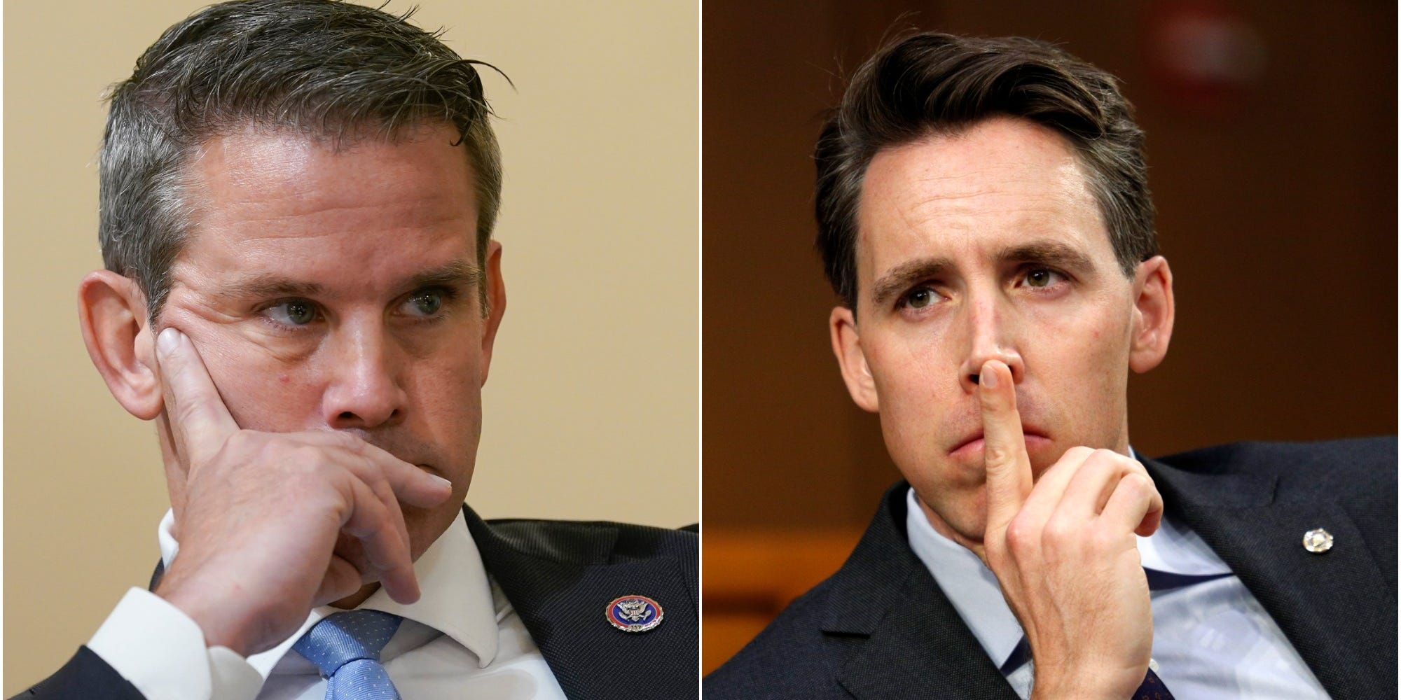 Adam Kinzinger and Josh Hawley