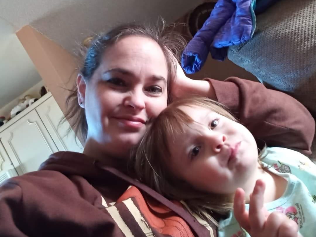 Andrea Grant and her granddaughter.