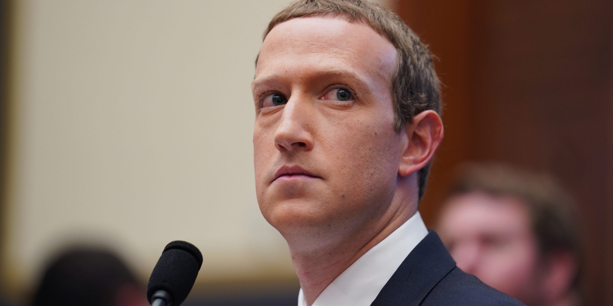 Facebook CEO Mark Zuckerberg testifies before the U.S. House Financial Services Committee during An Examination of Facebook and Its Impact on the Financial Services and Housing Sectors hearing on Capitol Hill in Washington D.C., the United States, on Oct. 23, 2019.