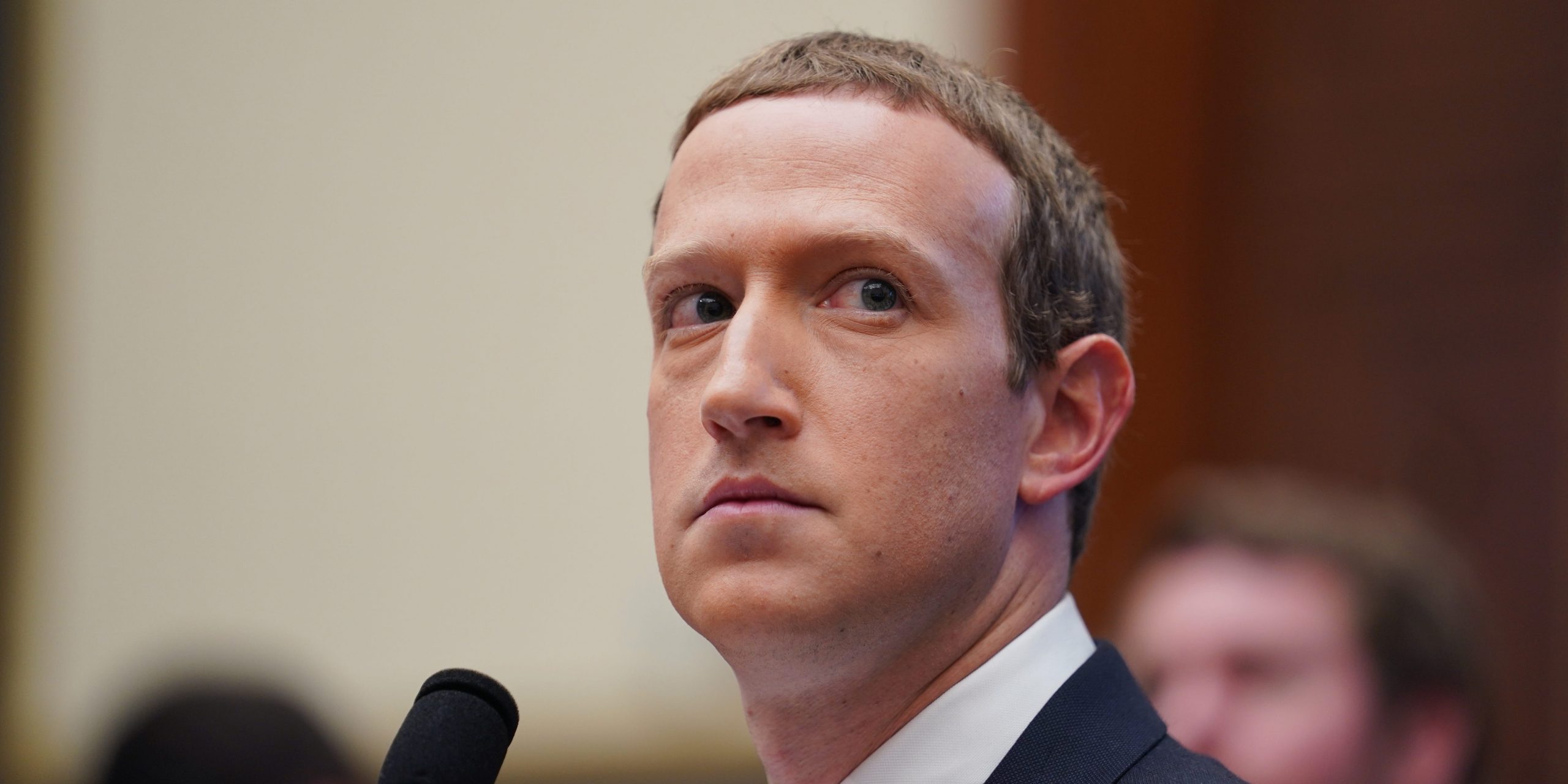 Facebook CEO Mark Zuckerberg testifies before the U.S. House Financial Services Committee during An Examination of Facebook and Its Impact on the Financial Services and Housing Sectors hearing on Capitol Hill in Washington D.C., the United States, on Oct. 23, 2019.