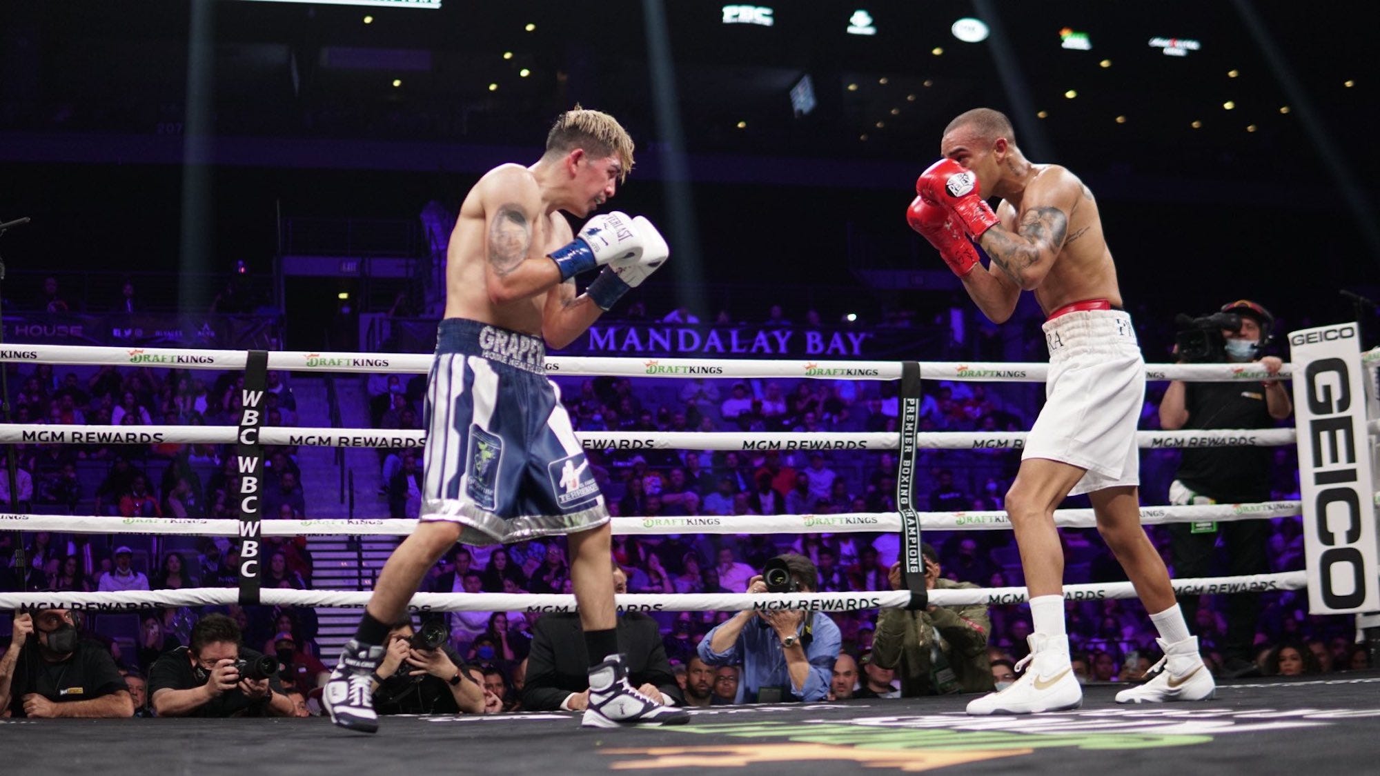 Fan favorite fighter Leo Santa Cruz shakes off headbutts to beat