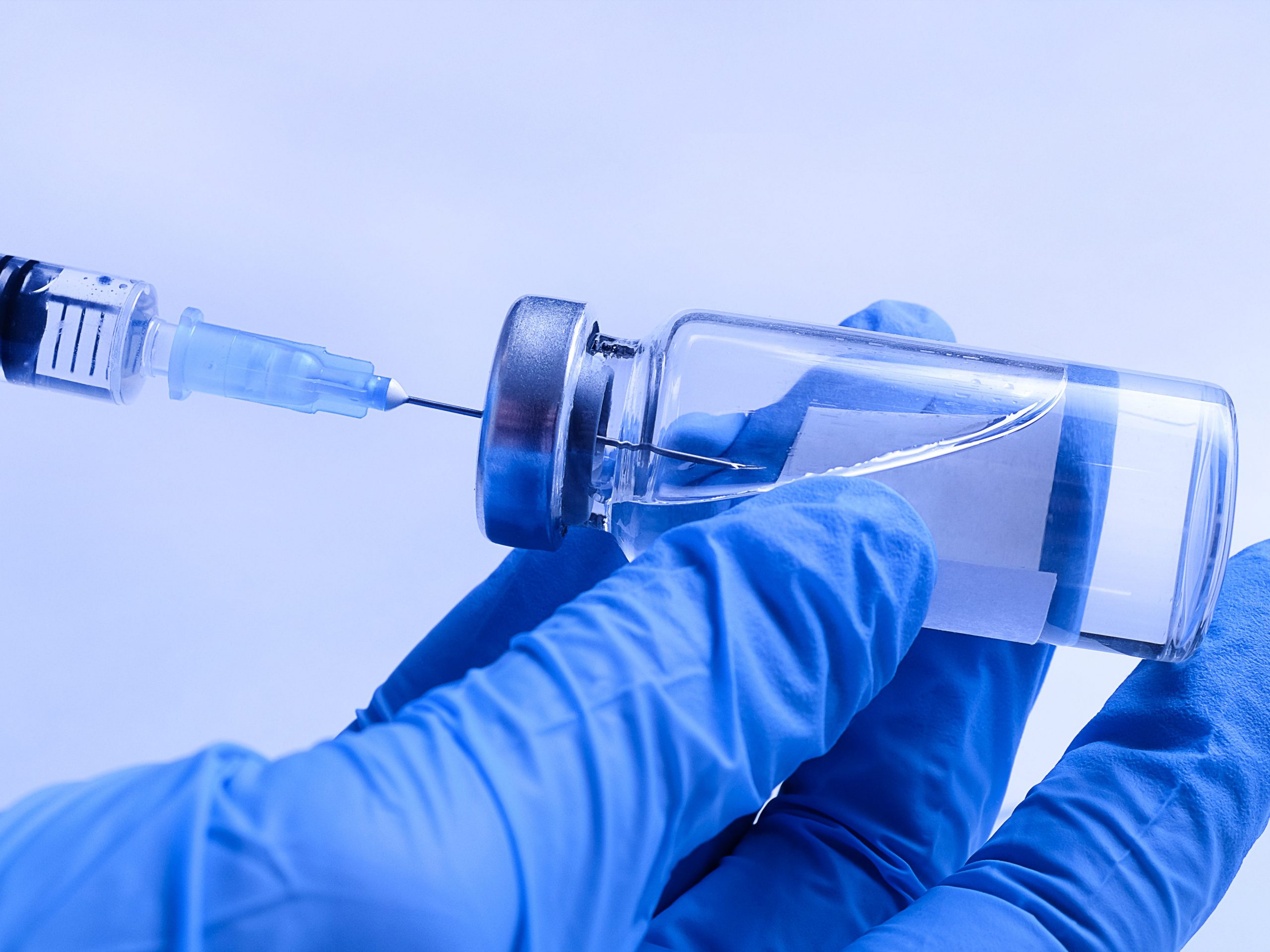 A generic photo of a COVID-19 vaccine shot being prepared.