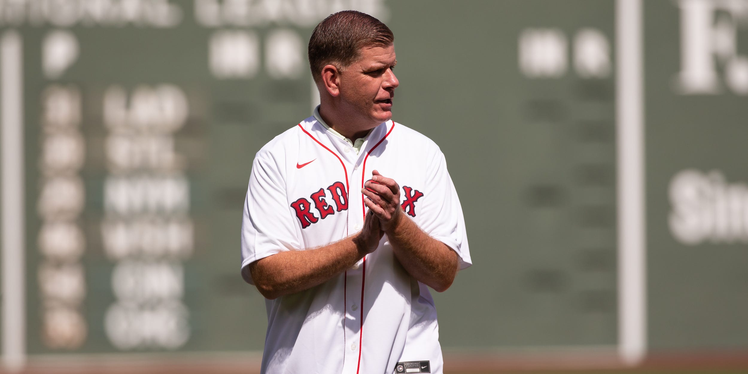 Marty Walsh at Fenway Park