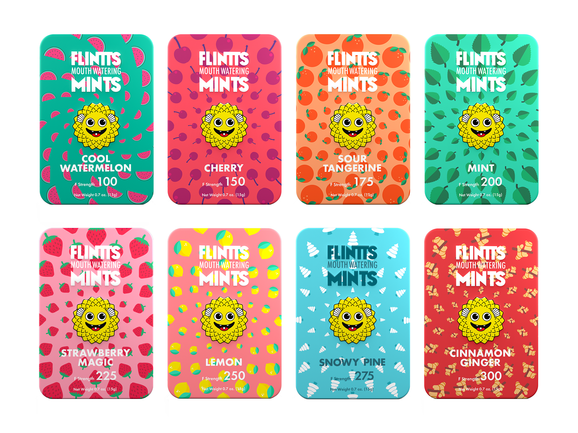 Flintts Mints packages.