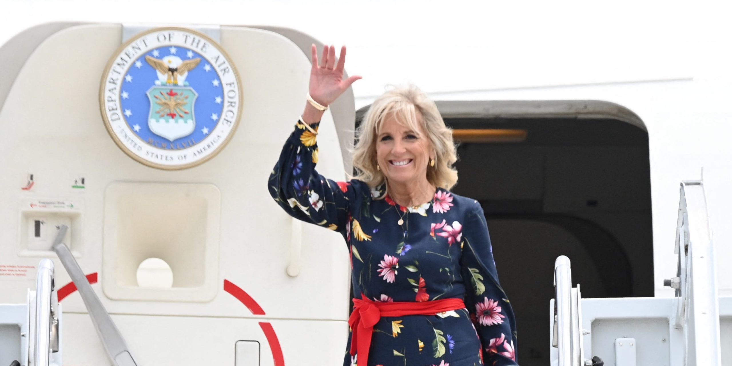 Jill Biden arrives in Georgia.