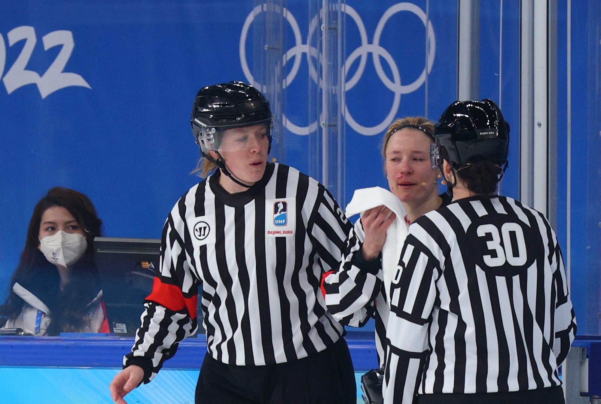Cianna Lieffers suffered the injury at a Beijing Games hockey match.