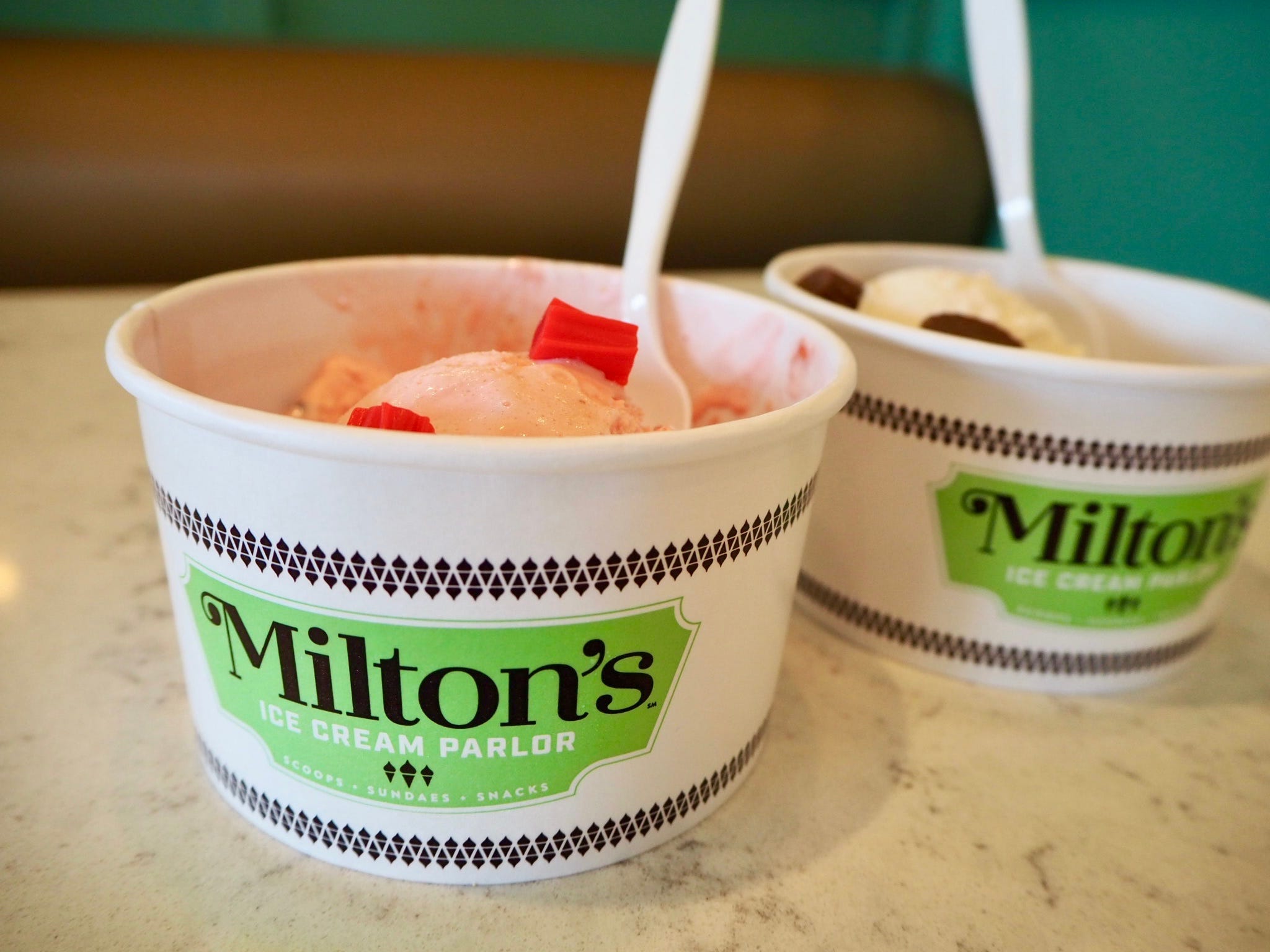 Milton's ice cream in cups