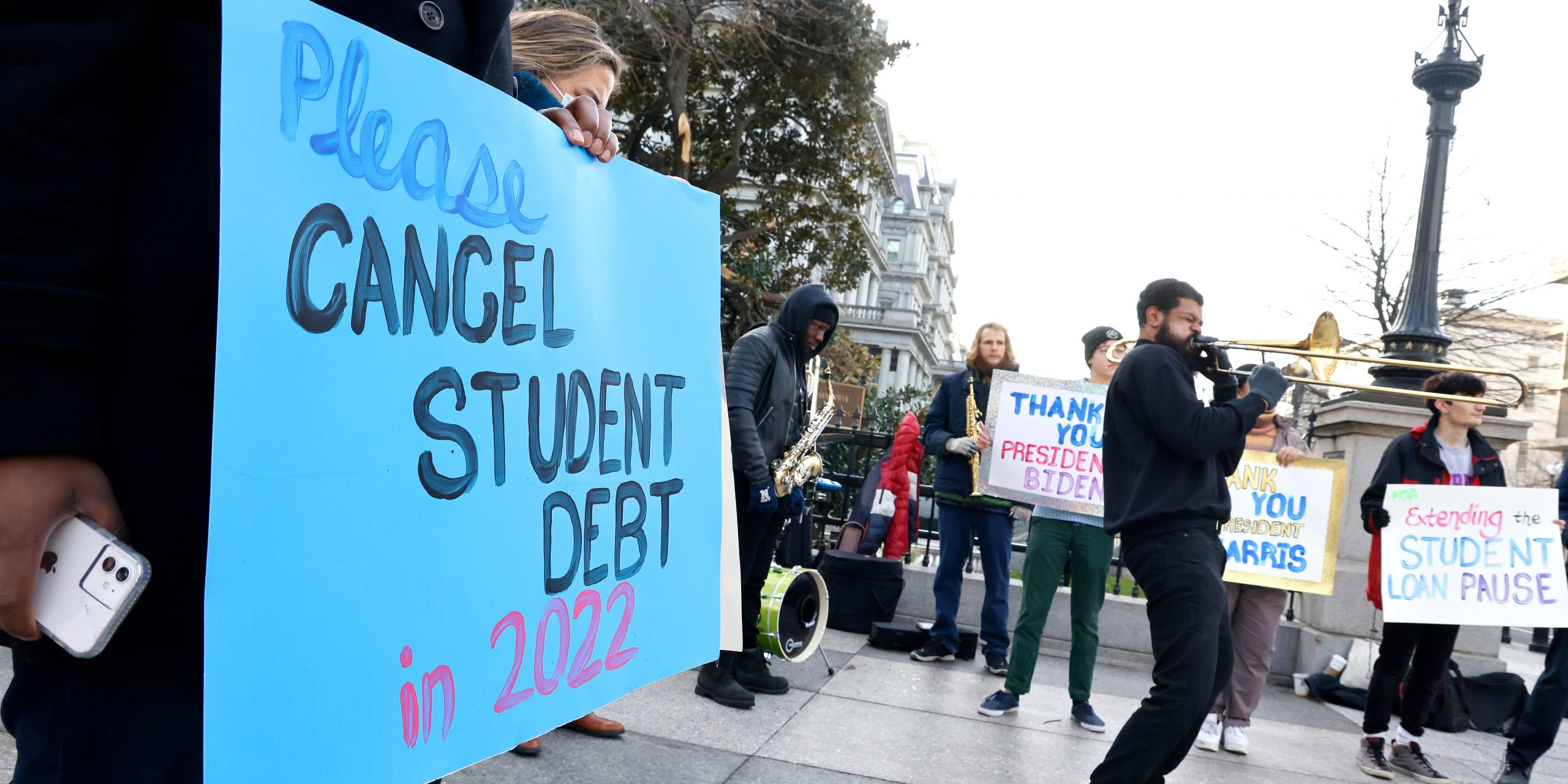 Student debt protestors