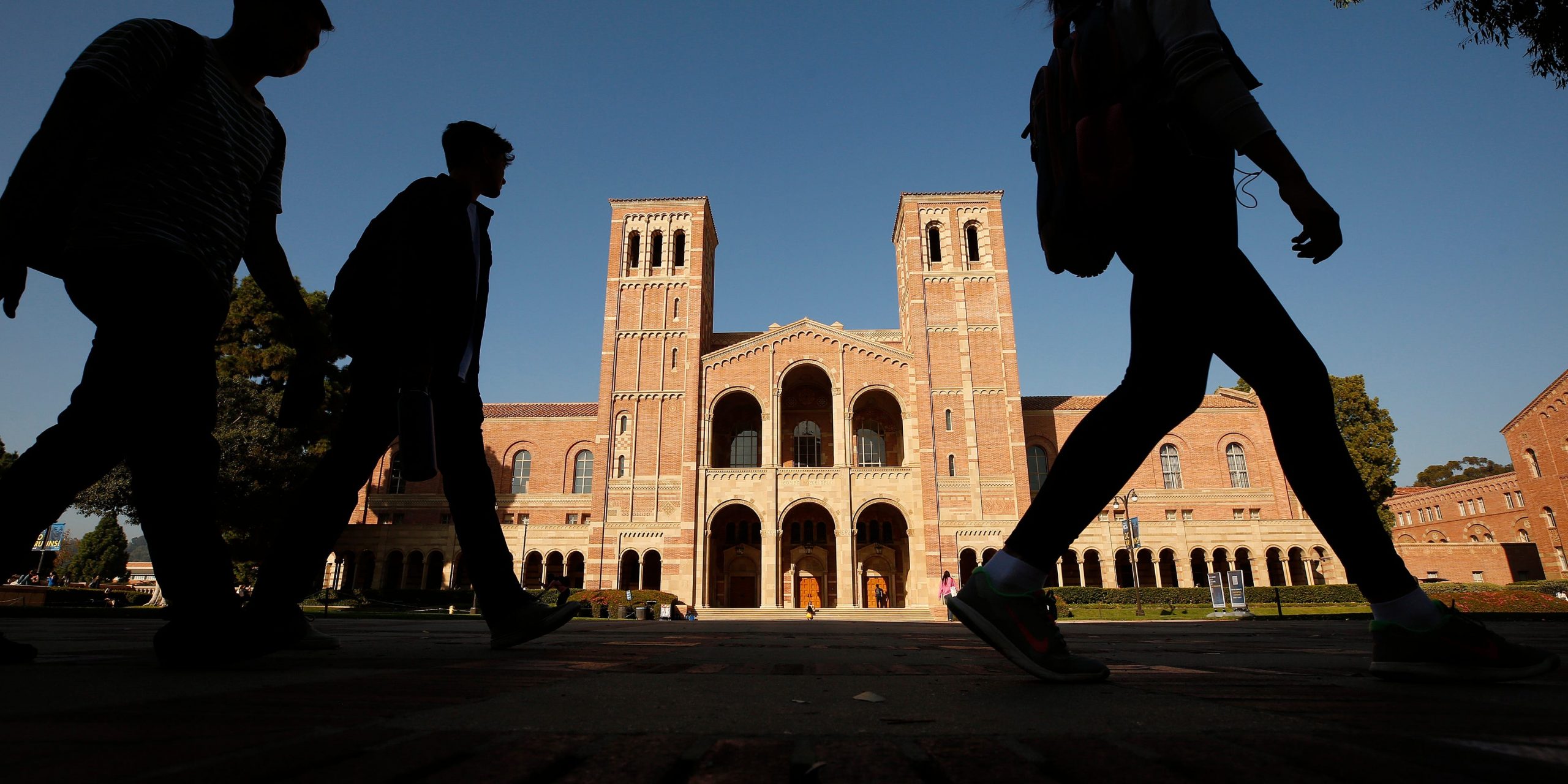 Lecturers and students celebrate after a strike was averted over unfair labor practices at UCLA on Wednesday, Nov. 17, 2021 in Los Angeles, CA.