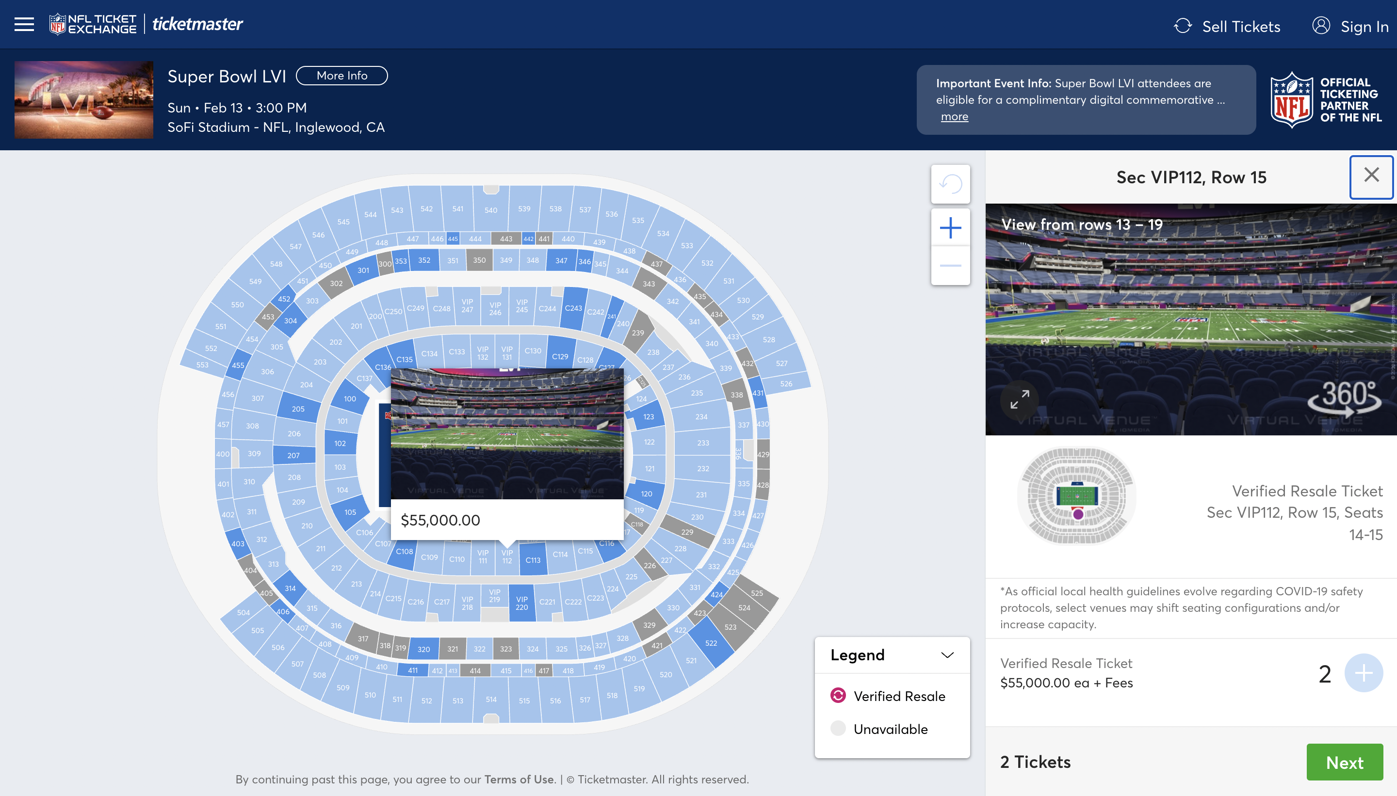 Super Bowl Ticket Prices Currently Upwards of $35,000 on Ticketmaster