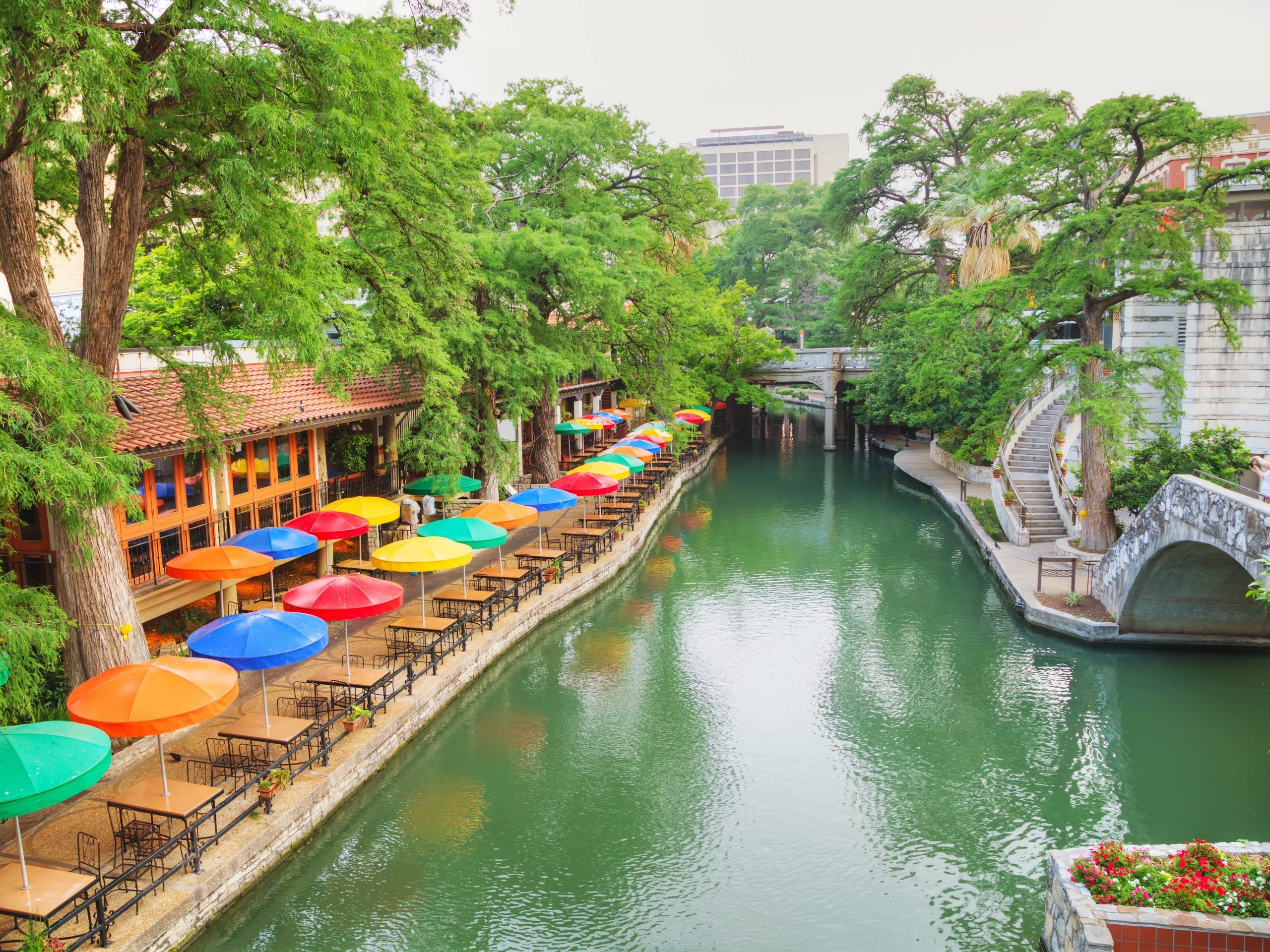 A view of the San Antonio Riverwalk