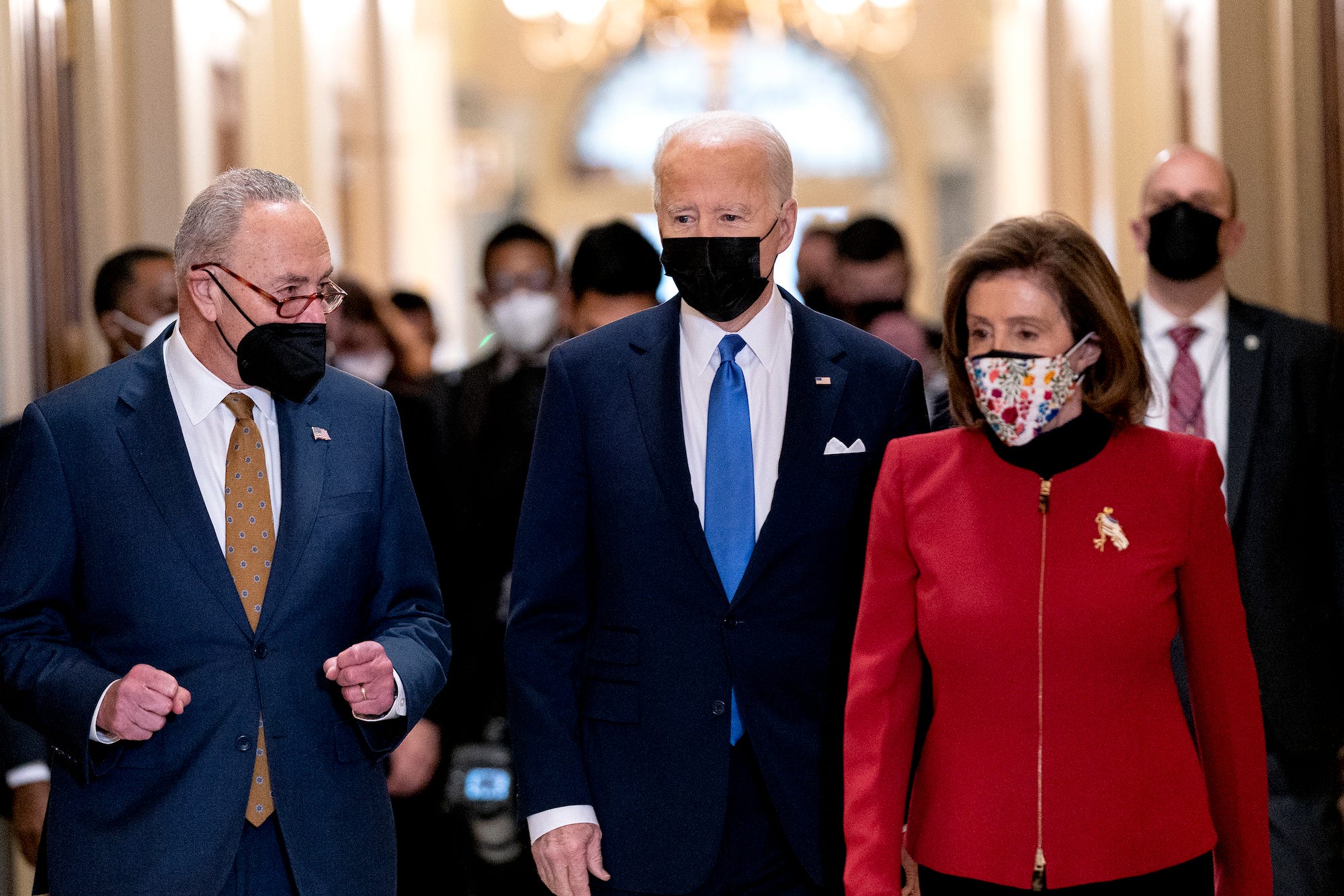 Schumer, Biden and Pelosi