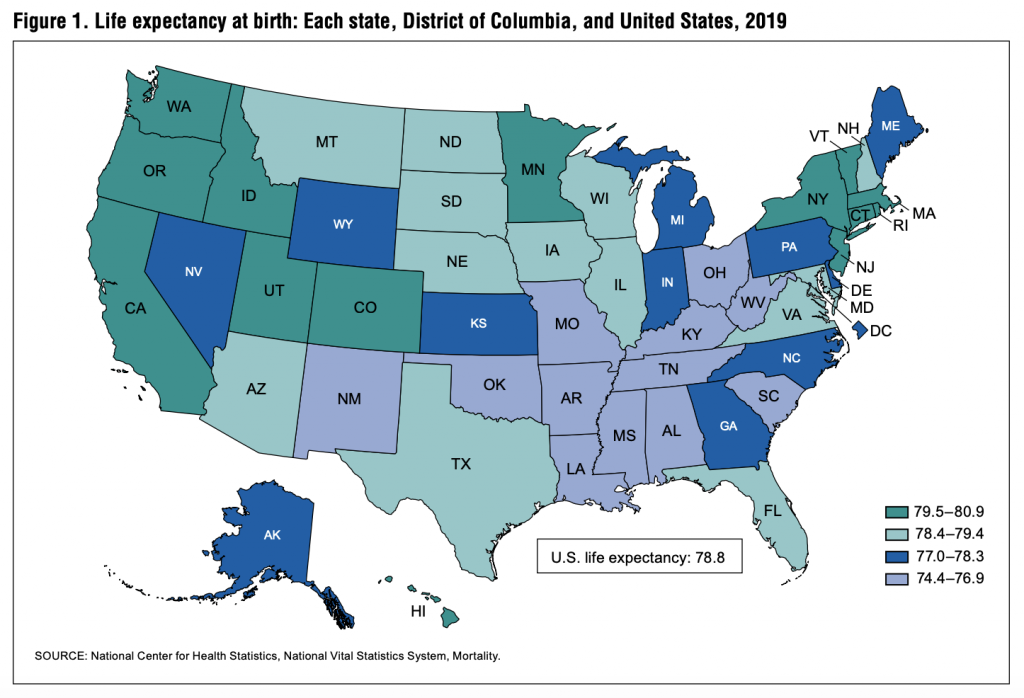 Us Life Expectancy 2024 Map Usa Brandy Trenna