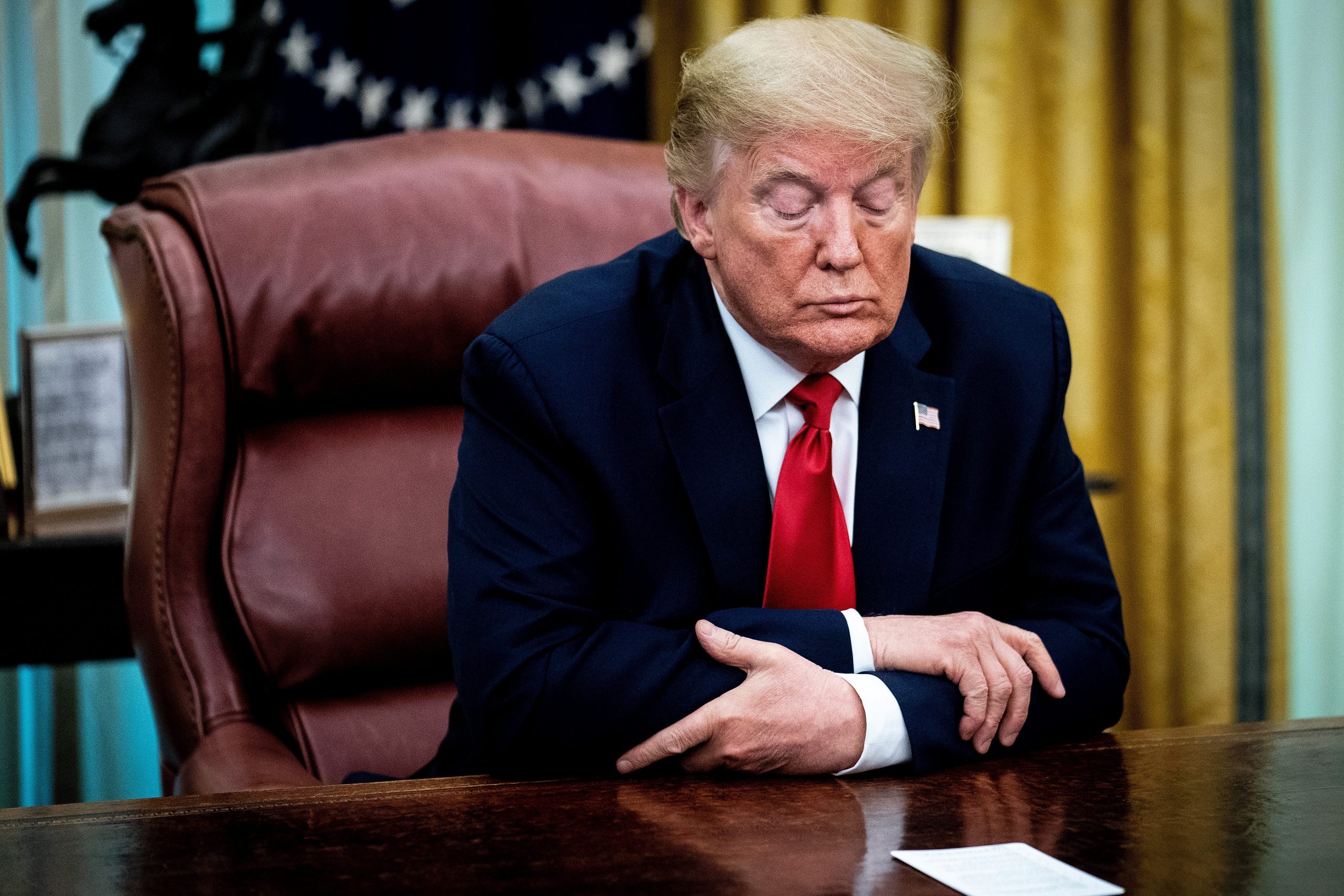 Former President Donald Trump in the Oval Office.