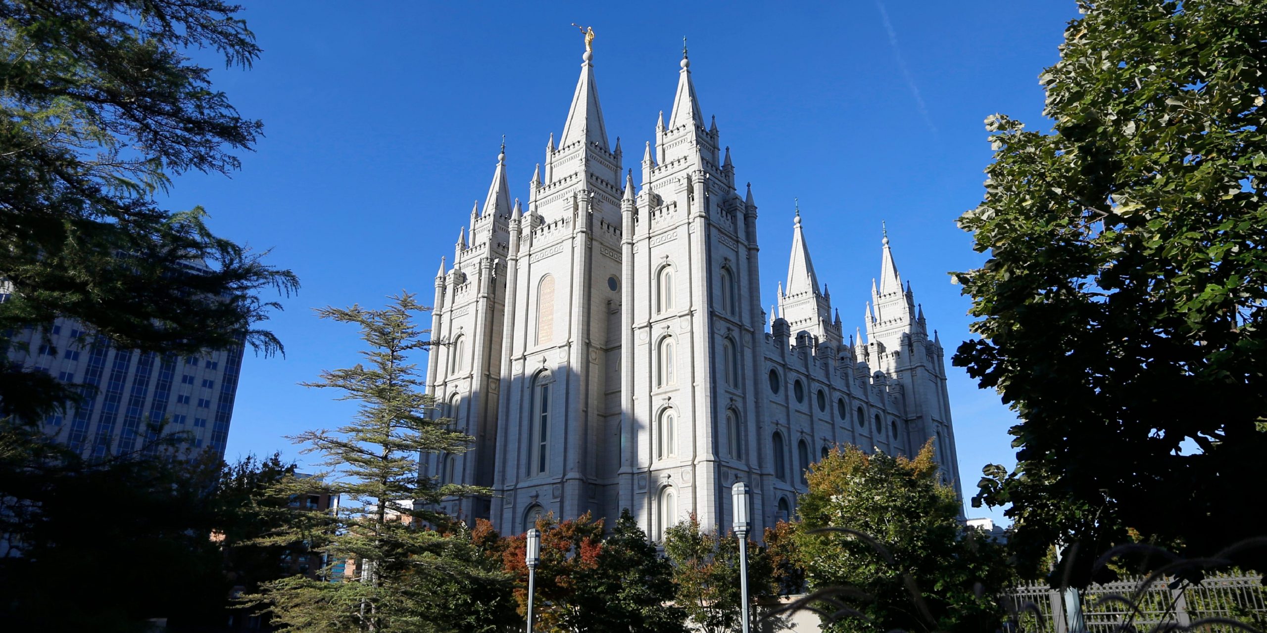 The Salt Lake Temple, a temple of The Church of Jesus Christ of Latter-day Saints on Temple Square in Salt Lake City, Utah.