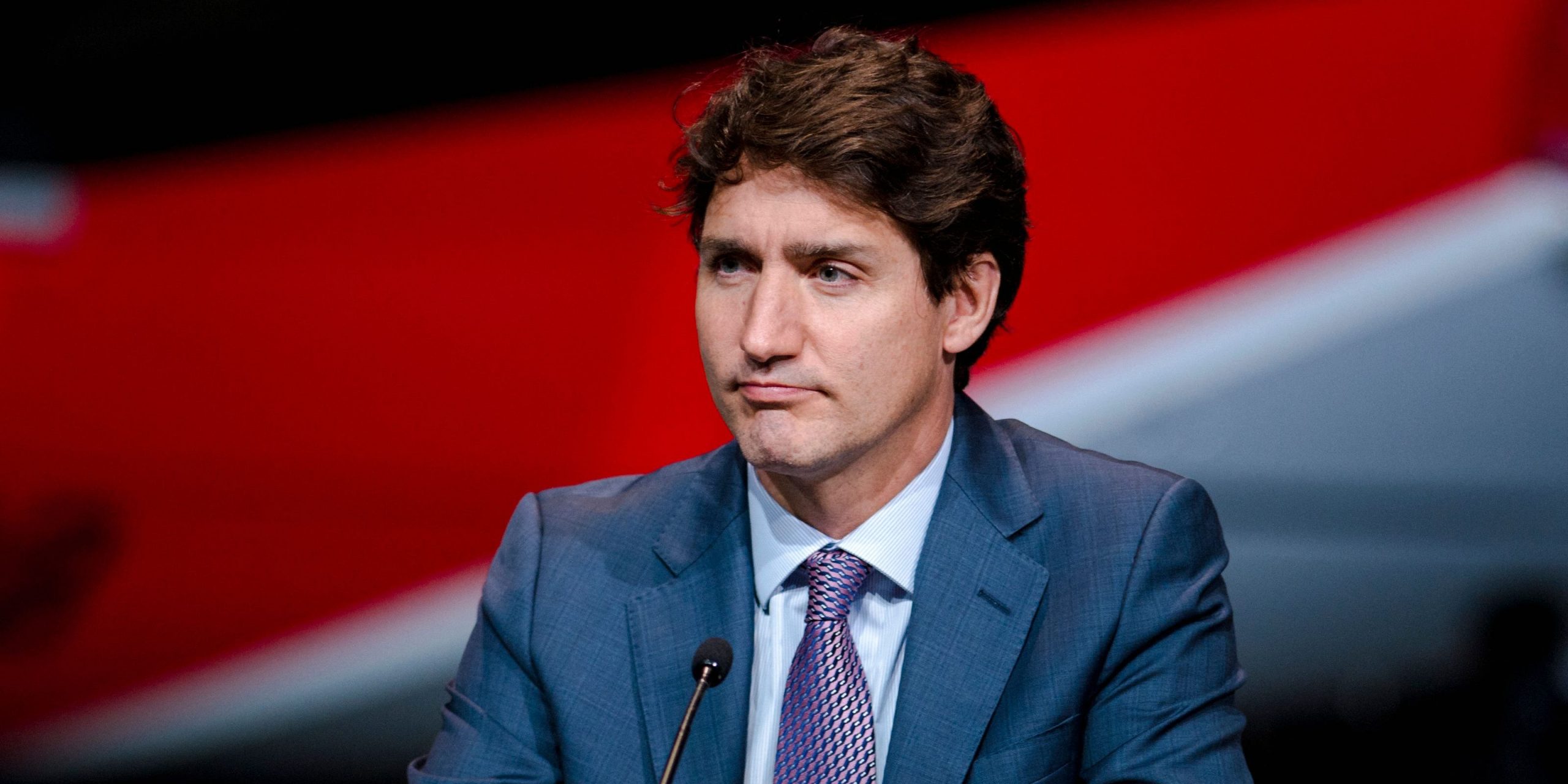 Canadian Prime Minister Justin Trudeau holds a press conference on the airline industry in Montreal, Quebec on July 15, 2021.