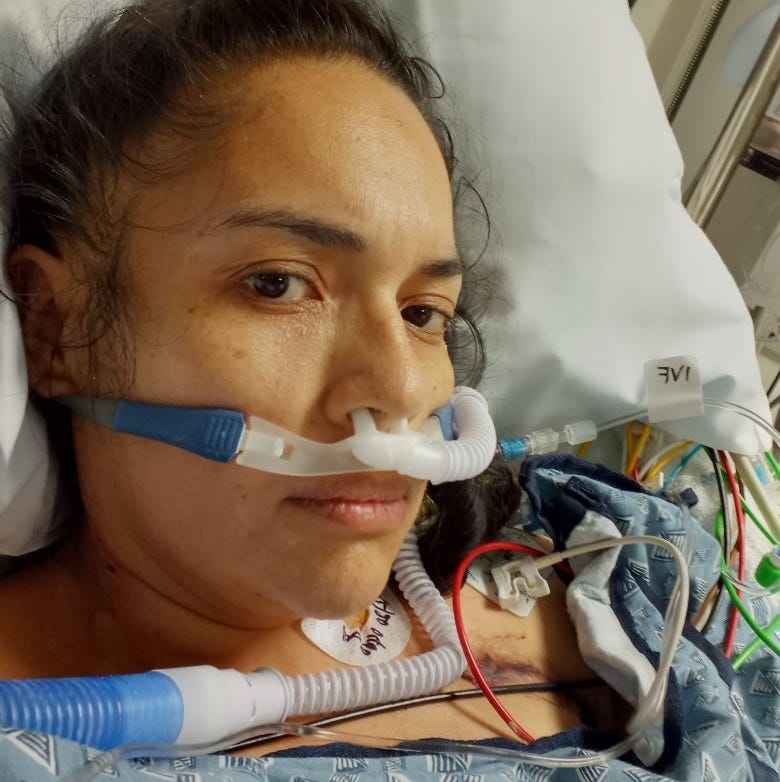 Zuleyma Santos in hospital
