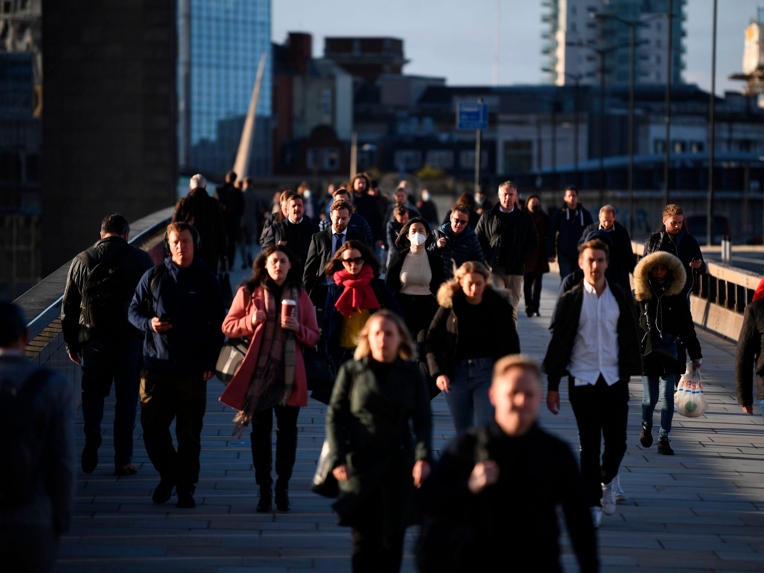 City of London UK commuters economy employment