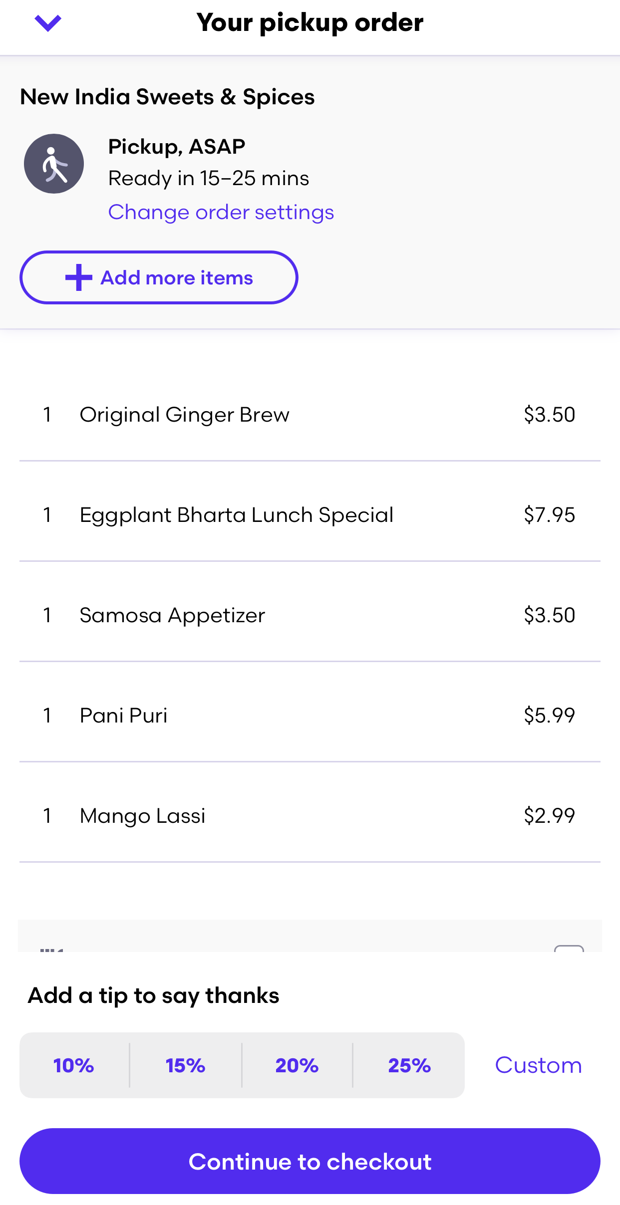 Grubhub in iOS