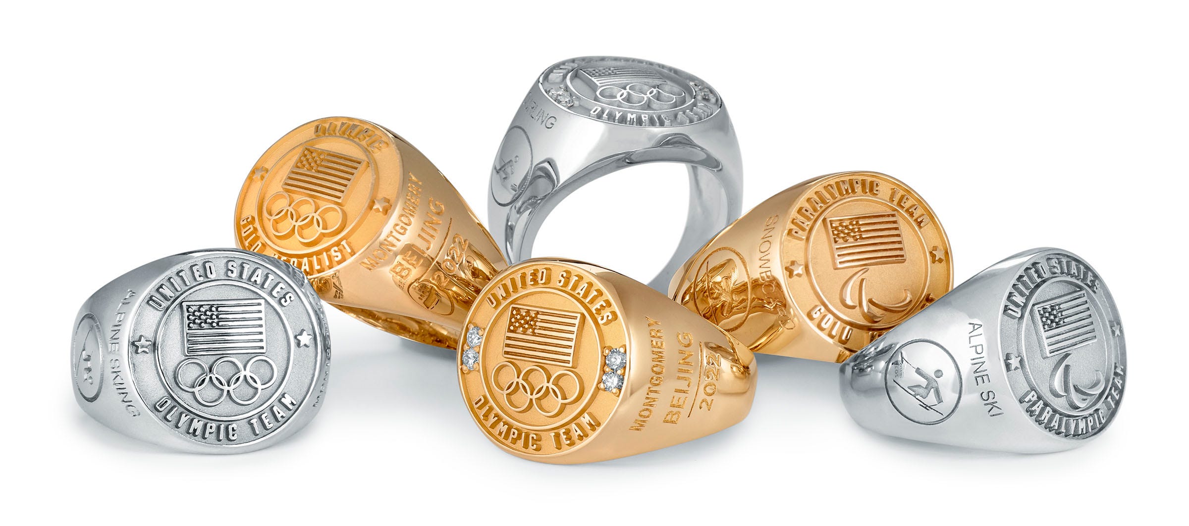 2022 Beijing Olympic and Paralympic rings from O.C. Tanner