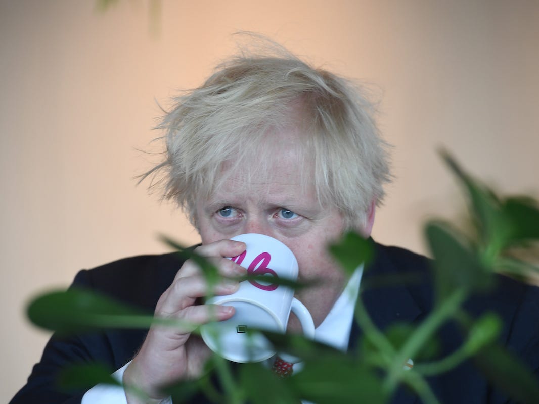 UK prime minister Boris Johnson in London on July 8, 2021.