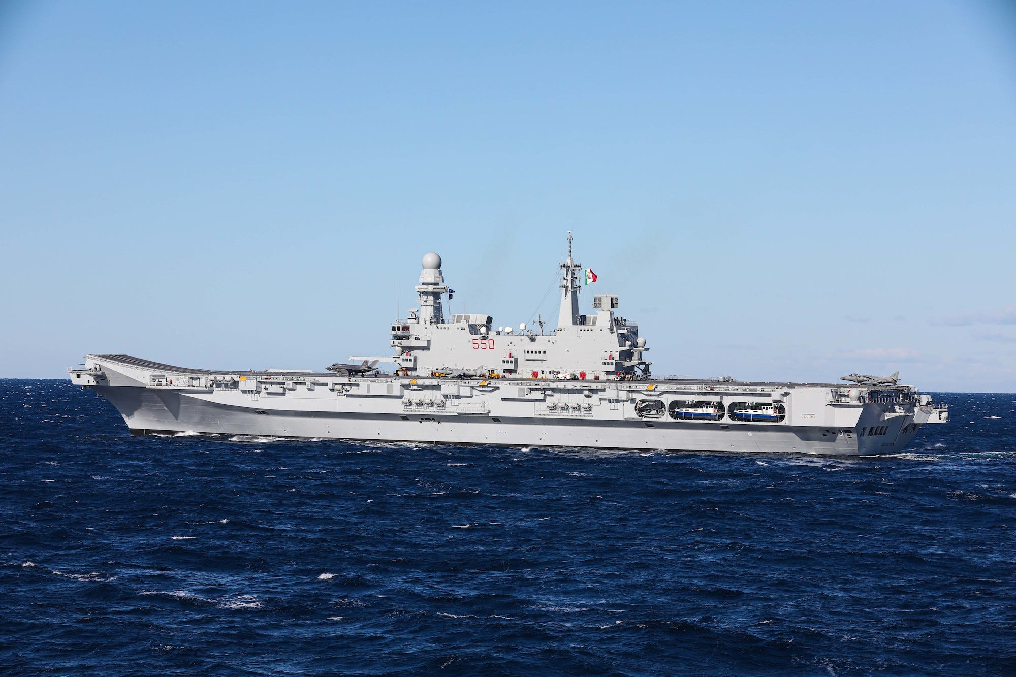 Italian Navy aircraft carrier Cavour