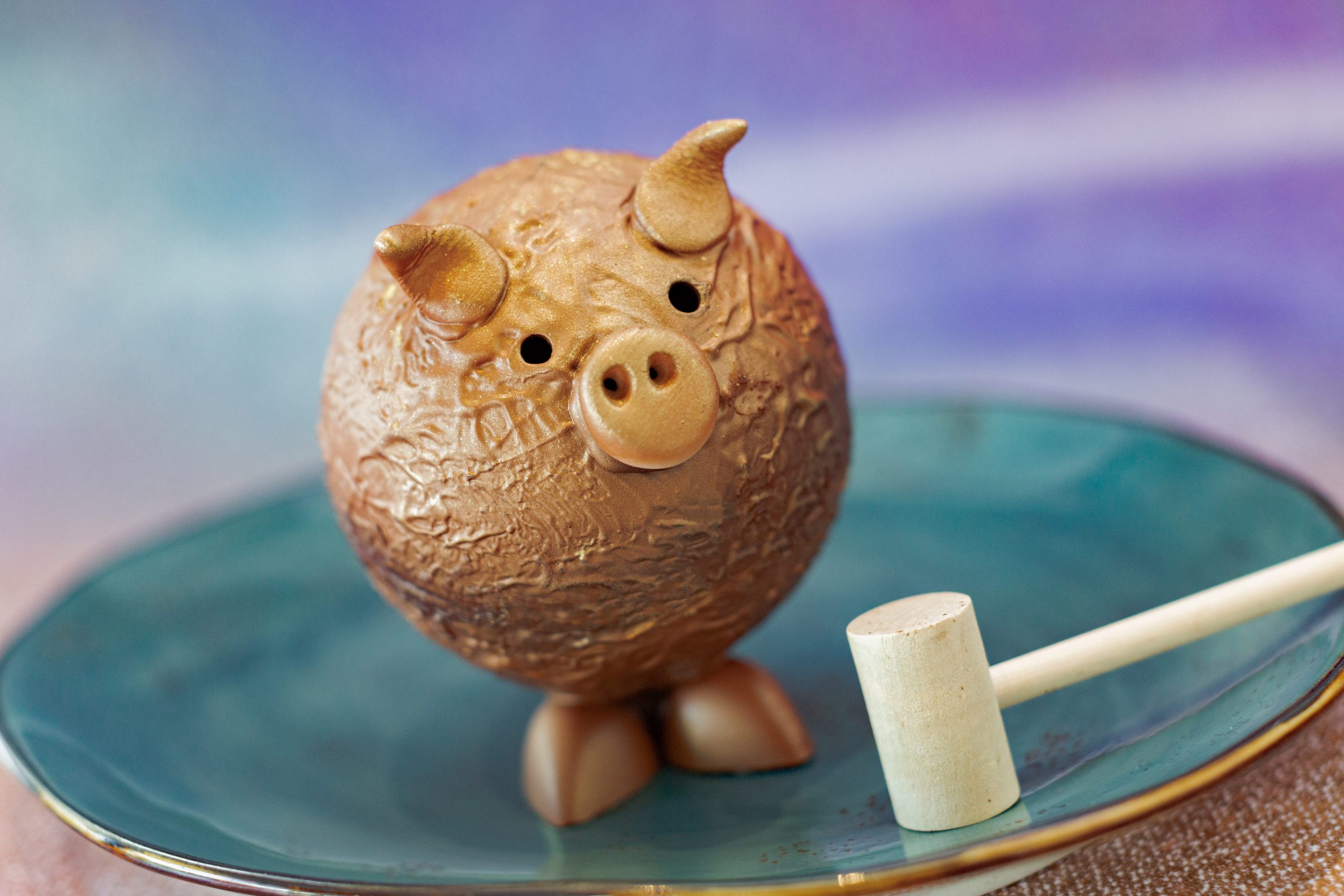 One of Disney's culinary creations, which is a small gold pig.