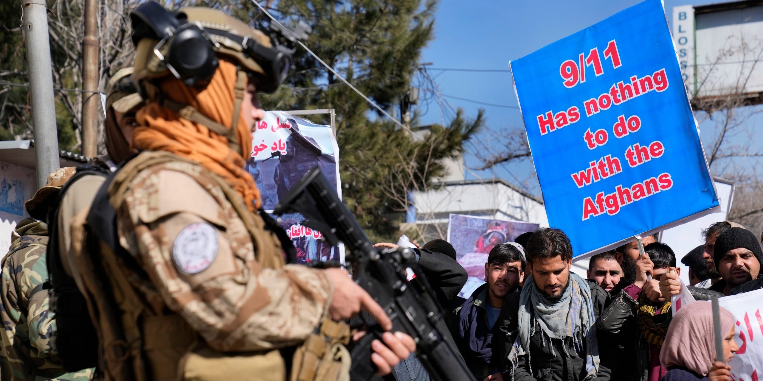 Afghans protest