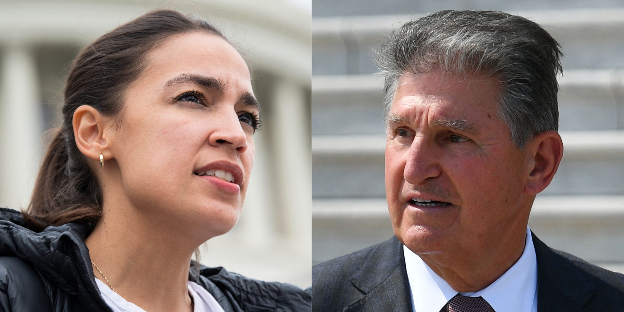 alexandria ocasio-cortez and joe manchin