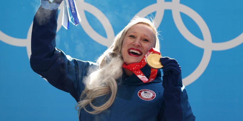 Kaillie Humphries at the 2022 Olympics.
