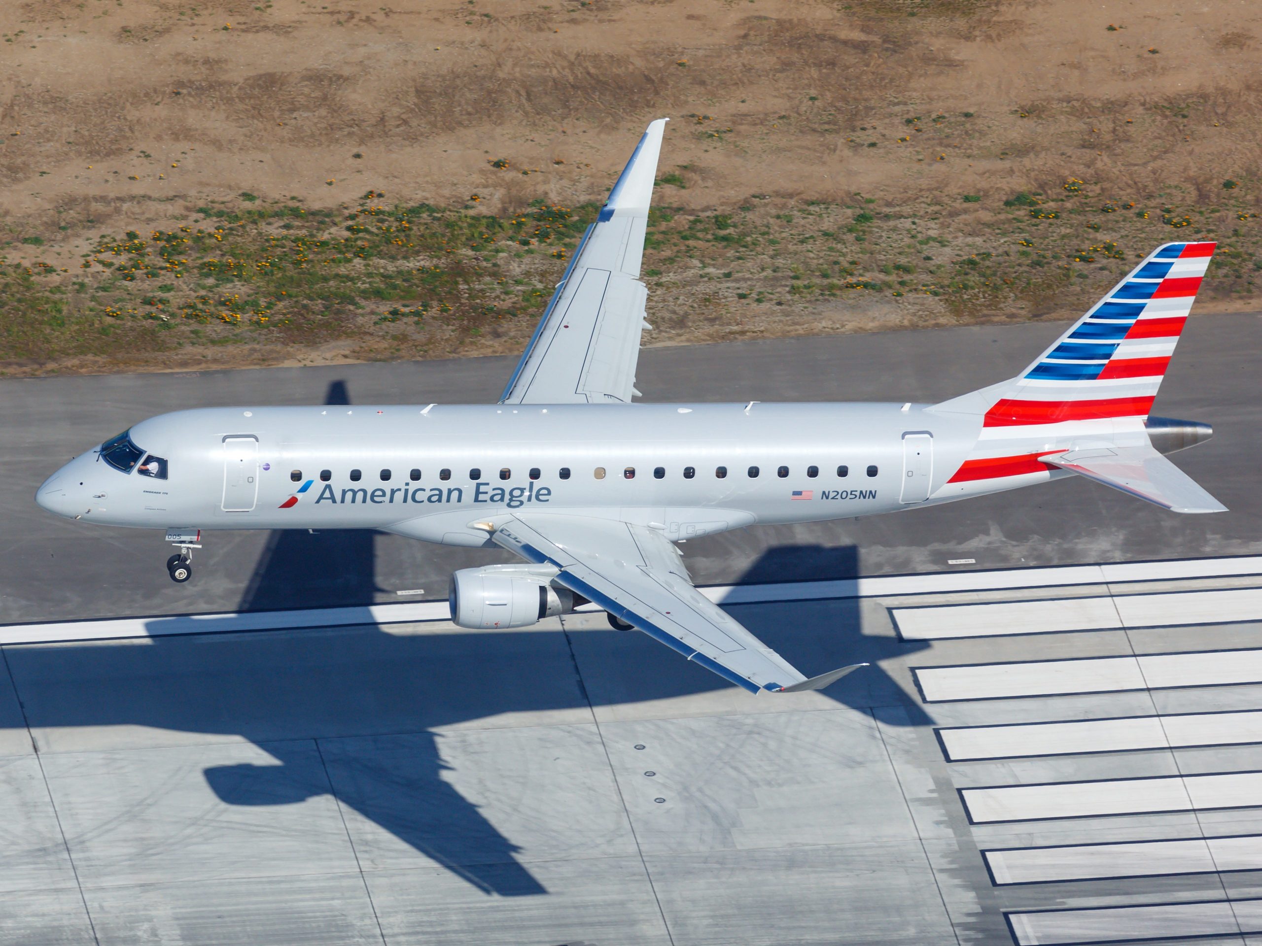 American Eagle regional aircraft.