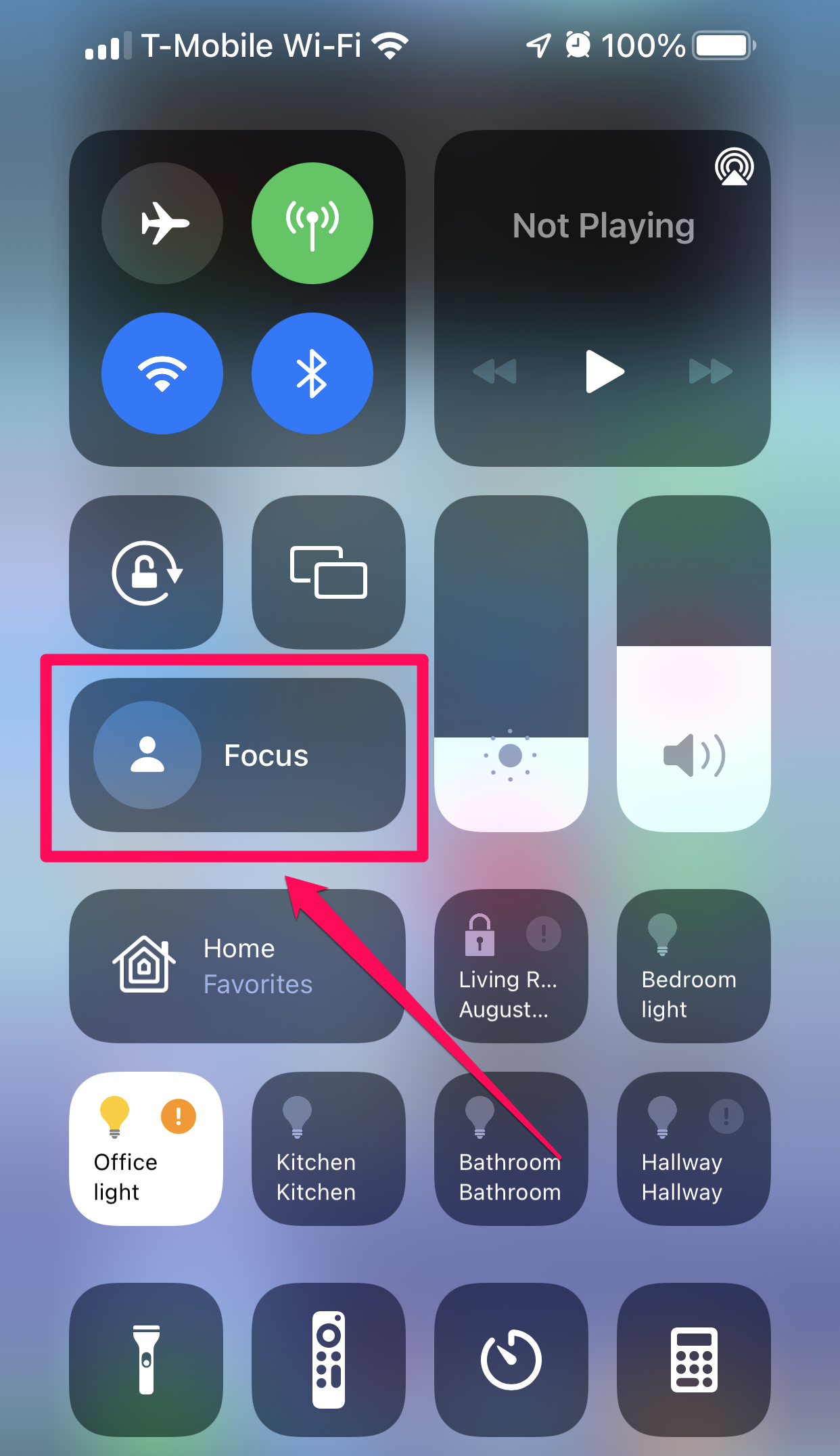 iOS Control Center