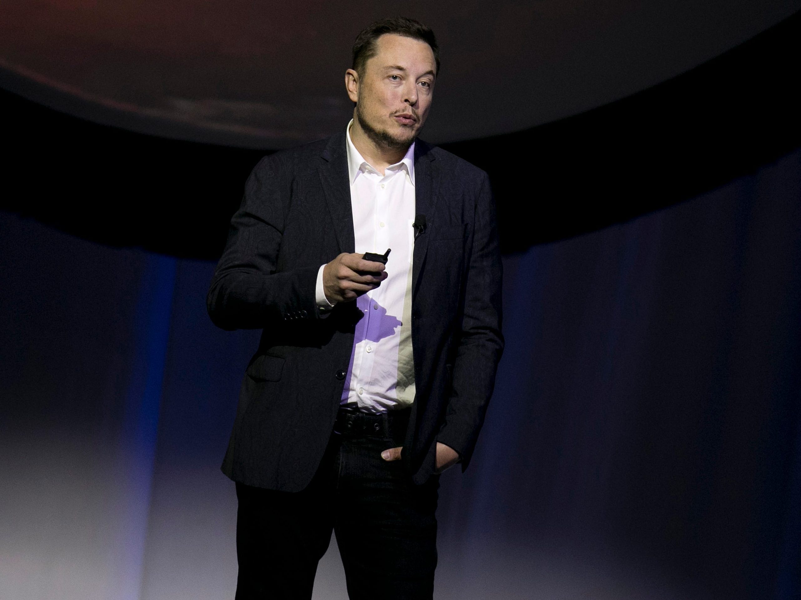 Elon Musk at a conference in Mexico.