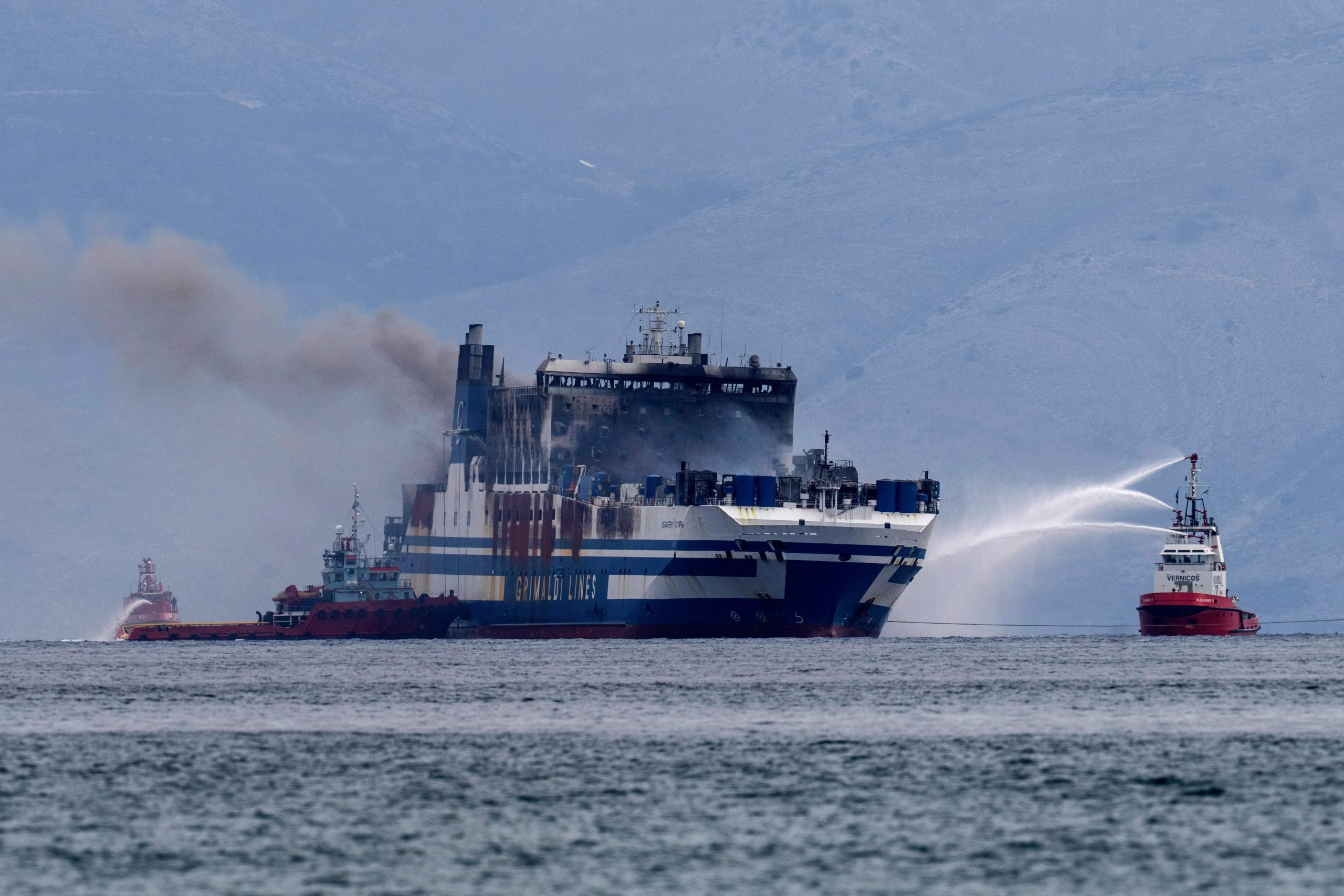 Euroferry Olympia ferry fire