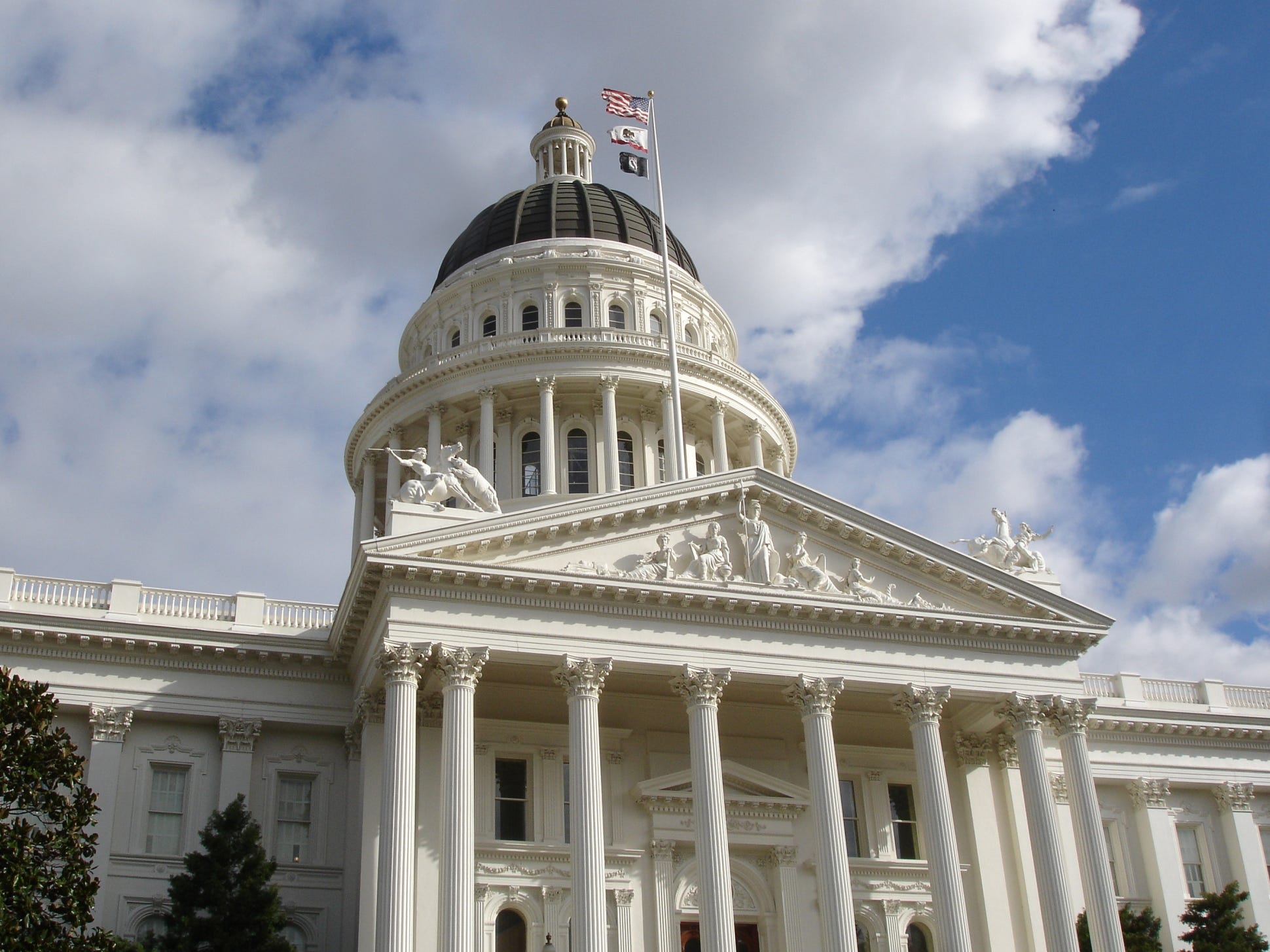 The California State Capitol building in Sacramento.