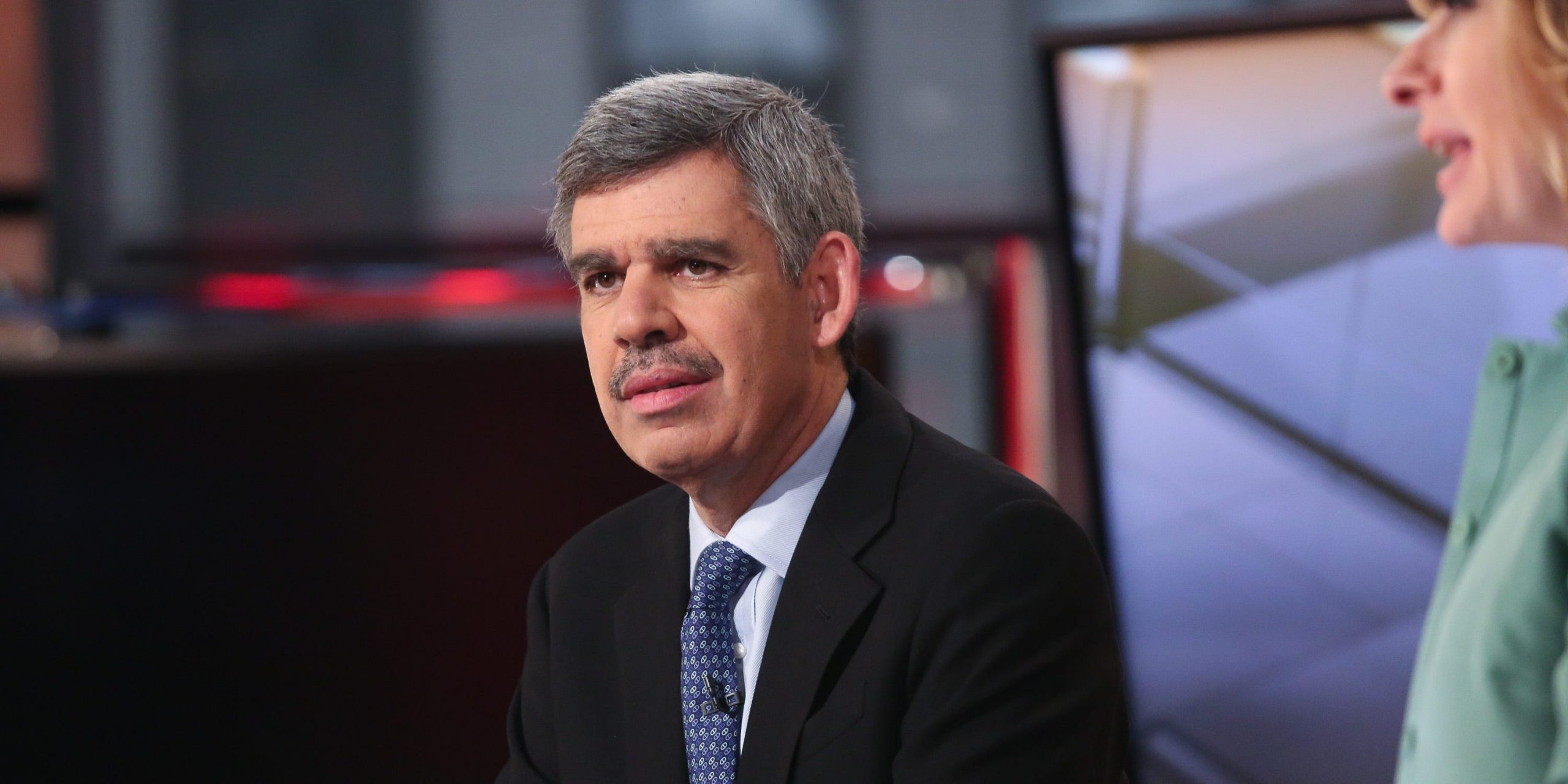Mohamed El-Erian, Chief Economic Adviser of Allianz appears on a segment of "Mornings With Maria" with Maria Bartiromo on the FOX Business Network at FOX Studios on April 29, 2016 in New York City..